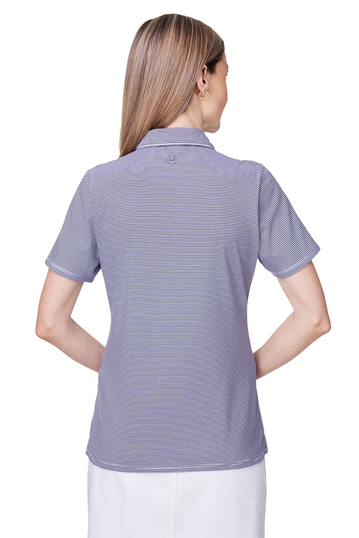 Vineyard Vines Custom Ladies Fanshell Polos, Deep Bay/White Cap