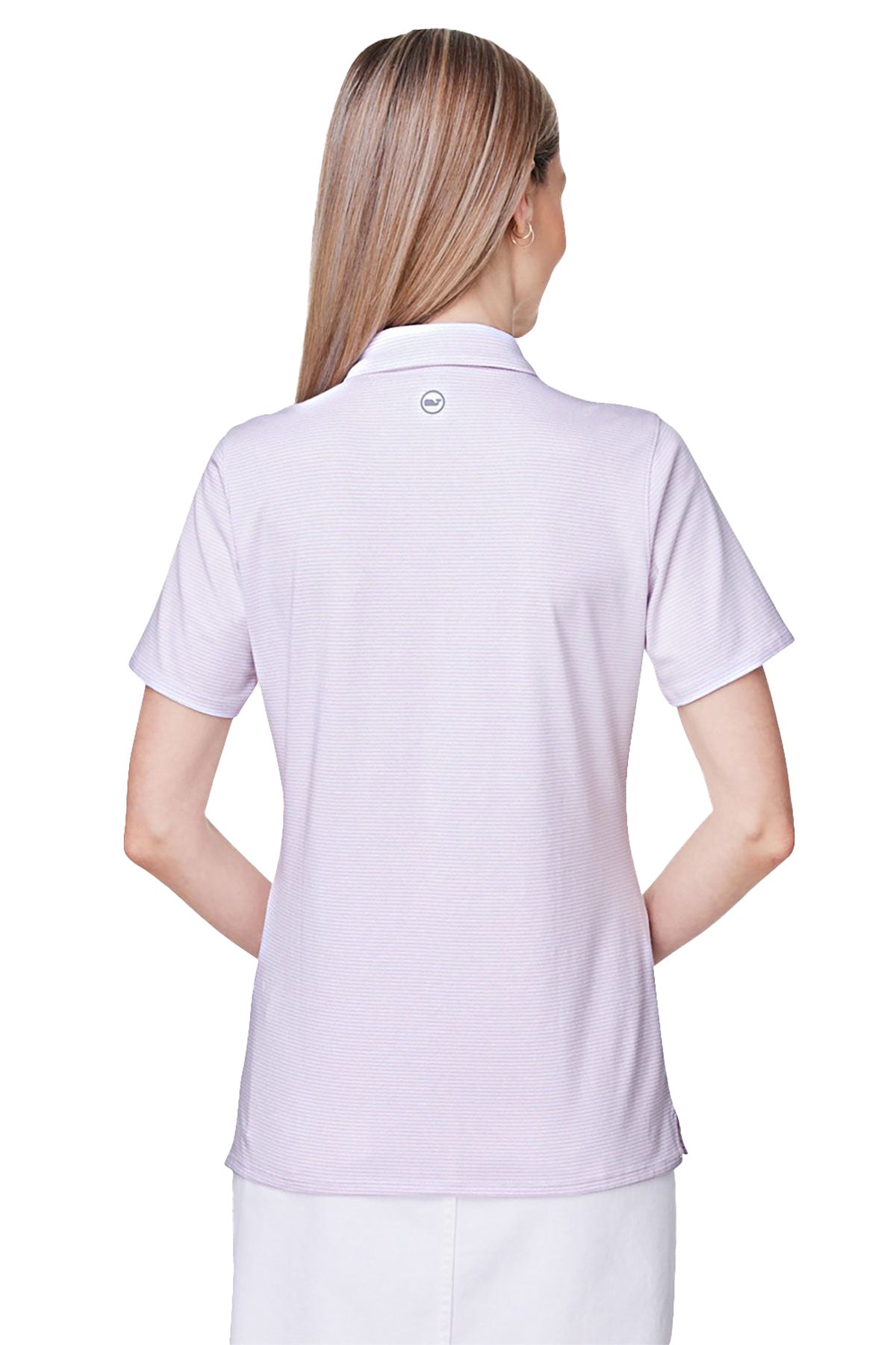 Vineyard Vines Custom Ladies Fanshell Polos, Lavender/White Cap