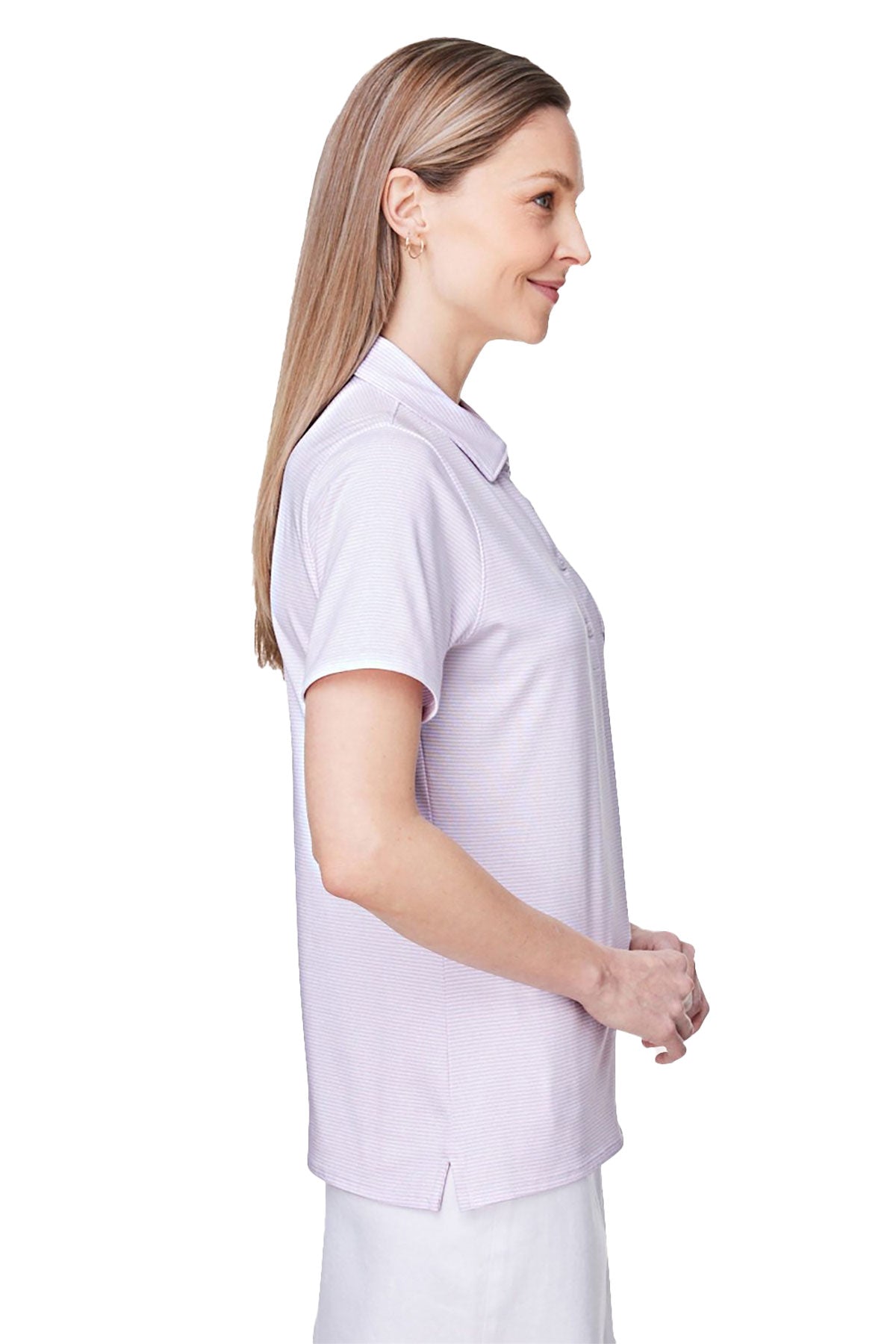Vineyard Vines Custom Ladies Fanshell Polos, Lavender/White Cap