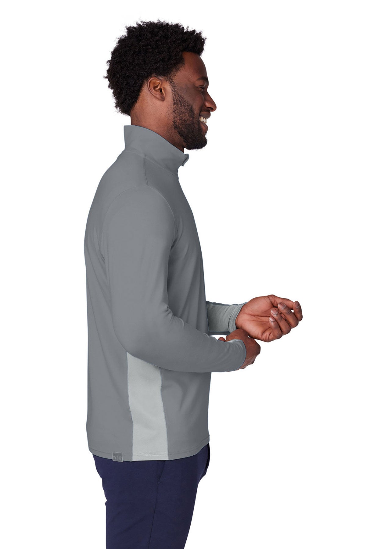 Custom Puma Men's Gamer Golf Quarter-Zip, Quiet Shade