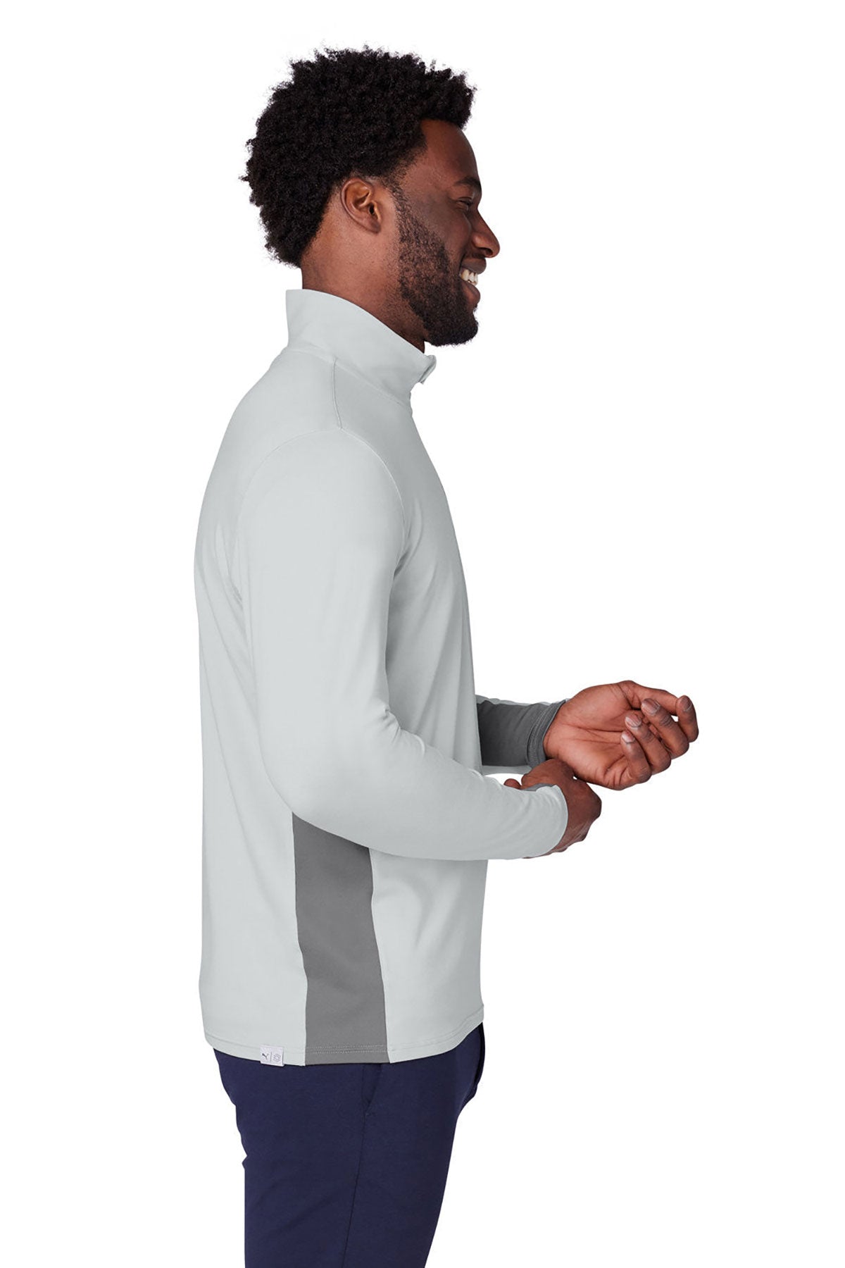 Custom Puma Men's Gamer Golf Quarter-Zip, High Rise