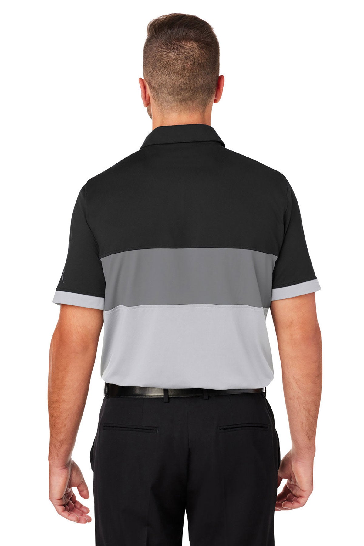 Custom Puma Men's Cloudspun Highway Polo, Puma Black