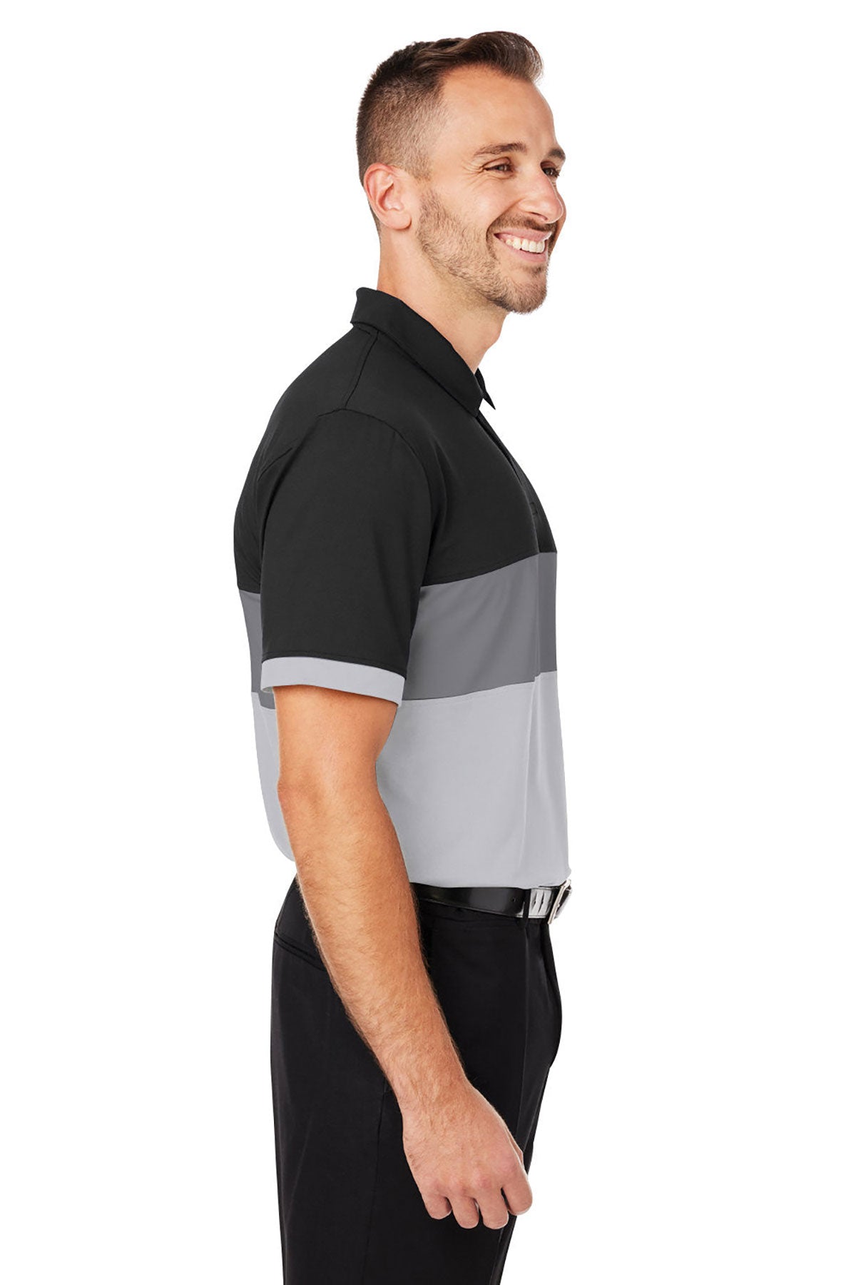 Custom Puma Men's Cloudspun Highway Polo, Puma Black