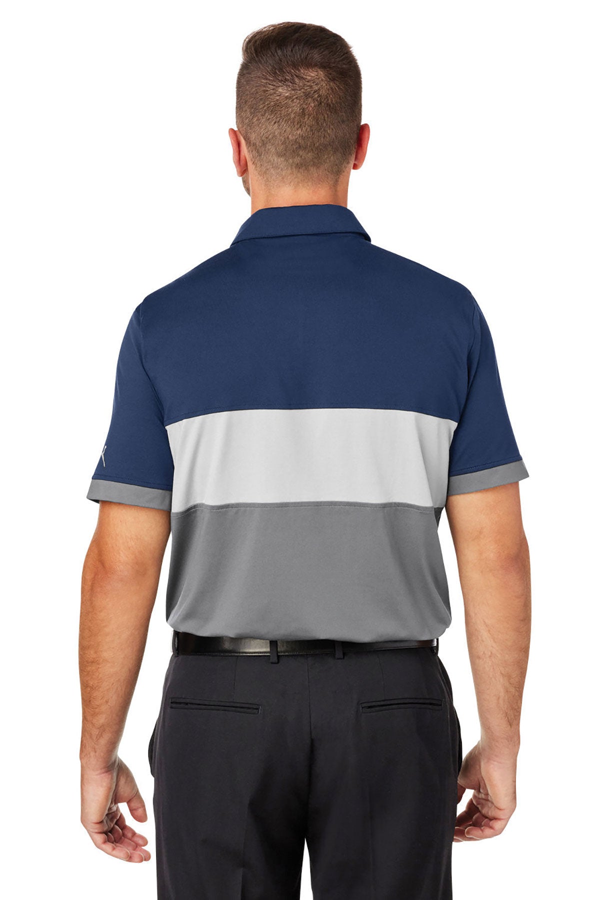 Custom Puma Men's Cloudspun Highway Polo, Navy Blazer