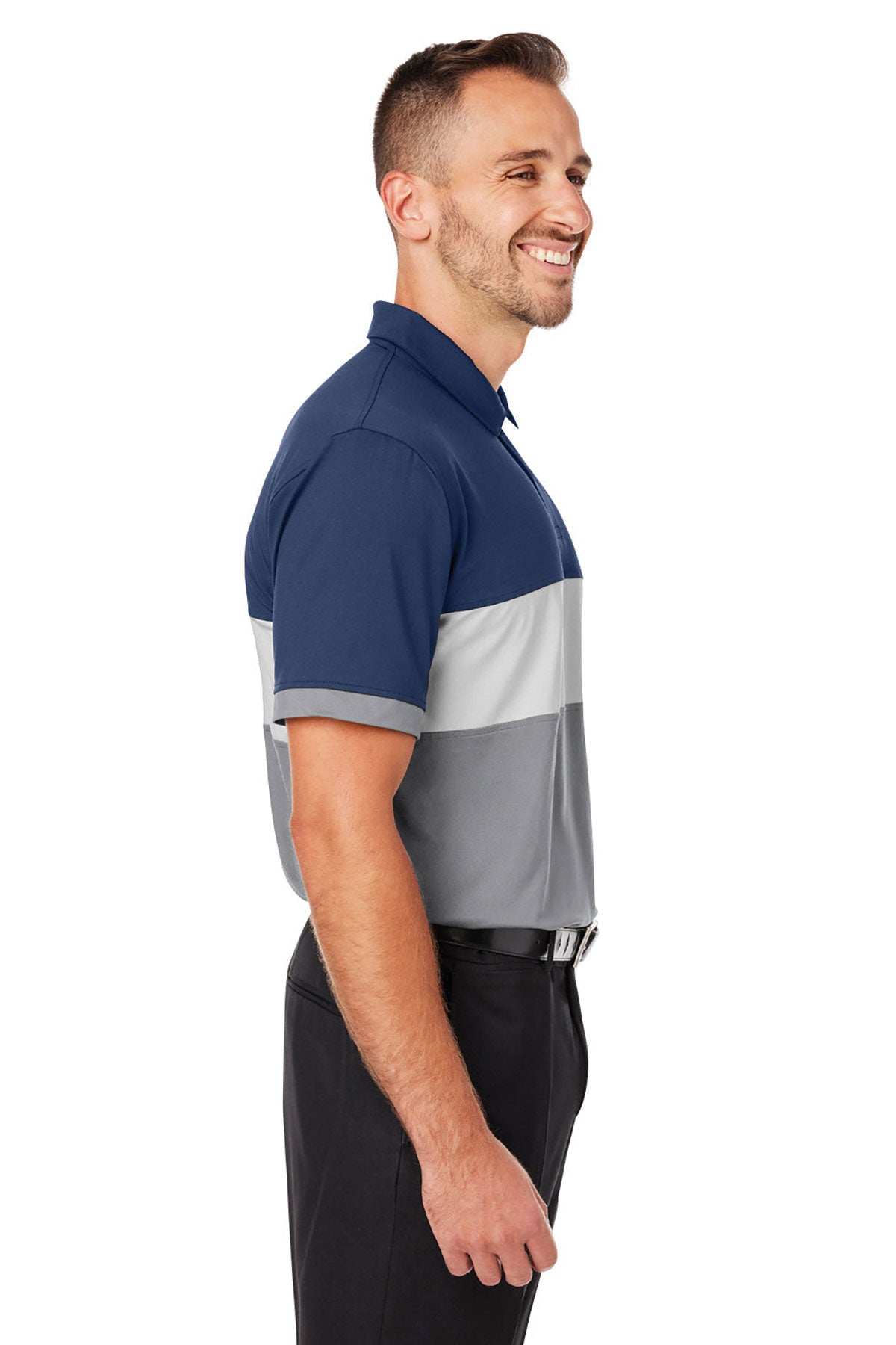 Custom Puma Men's Cloudspun Highway Polo, Navy Blazer