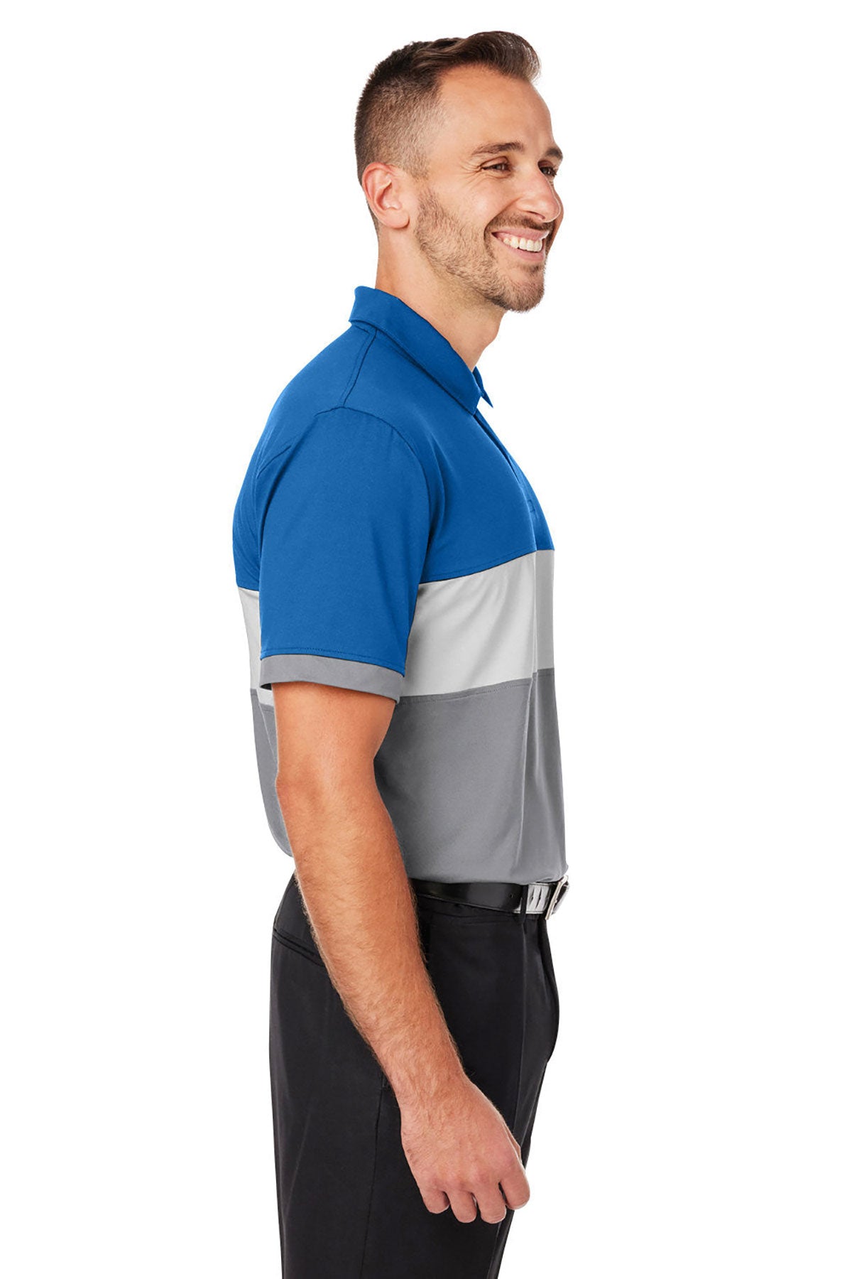 Custom Puma Men's Cloudspun Highway Polo, Bright Cobalt