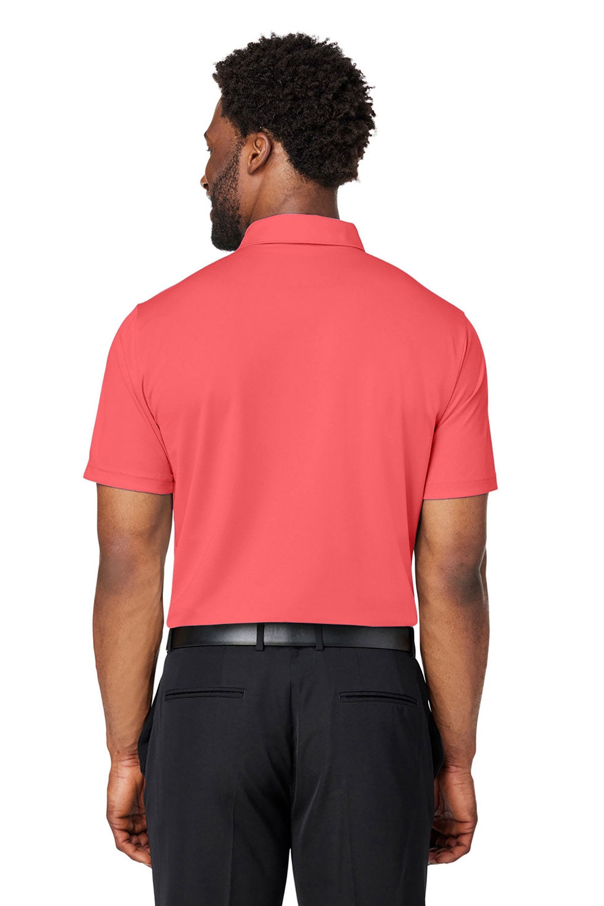 Custom Puma Men's Gamer Golf Polo, Hot Coral
