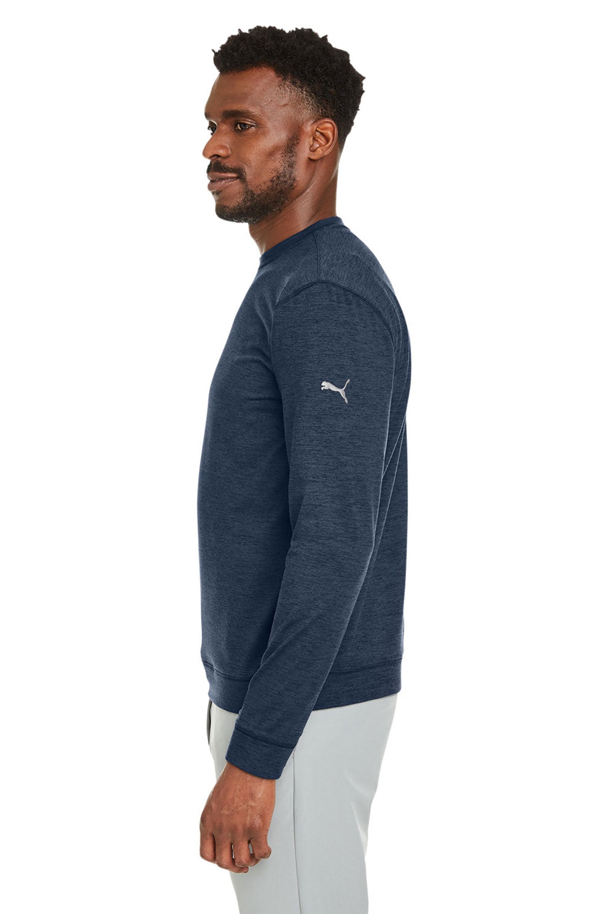 Custom Puma Men's Cloudspun Crew, Navy Blazer