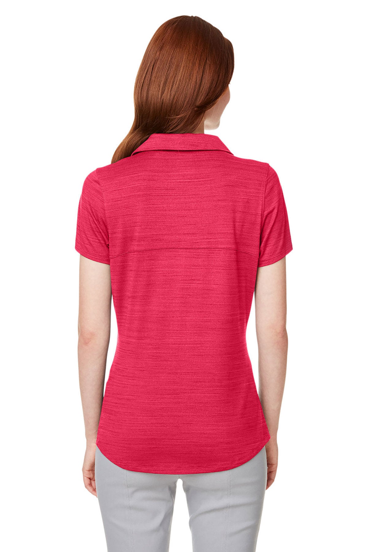 Custom Puma Ladies Cloudspun Free Polo, Teaberry Heather
