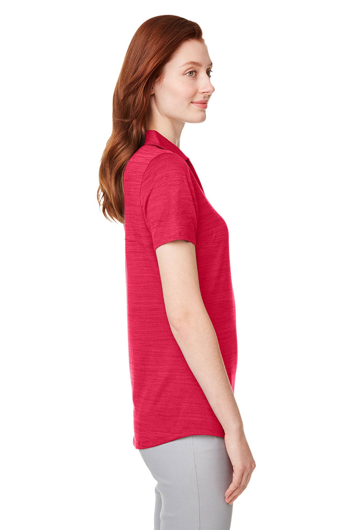 Custom Puma Ladies Cloudspun Free Polo, Teaberry Heather