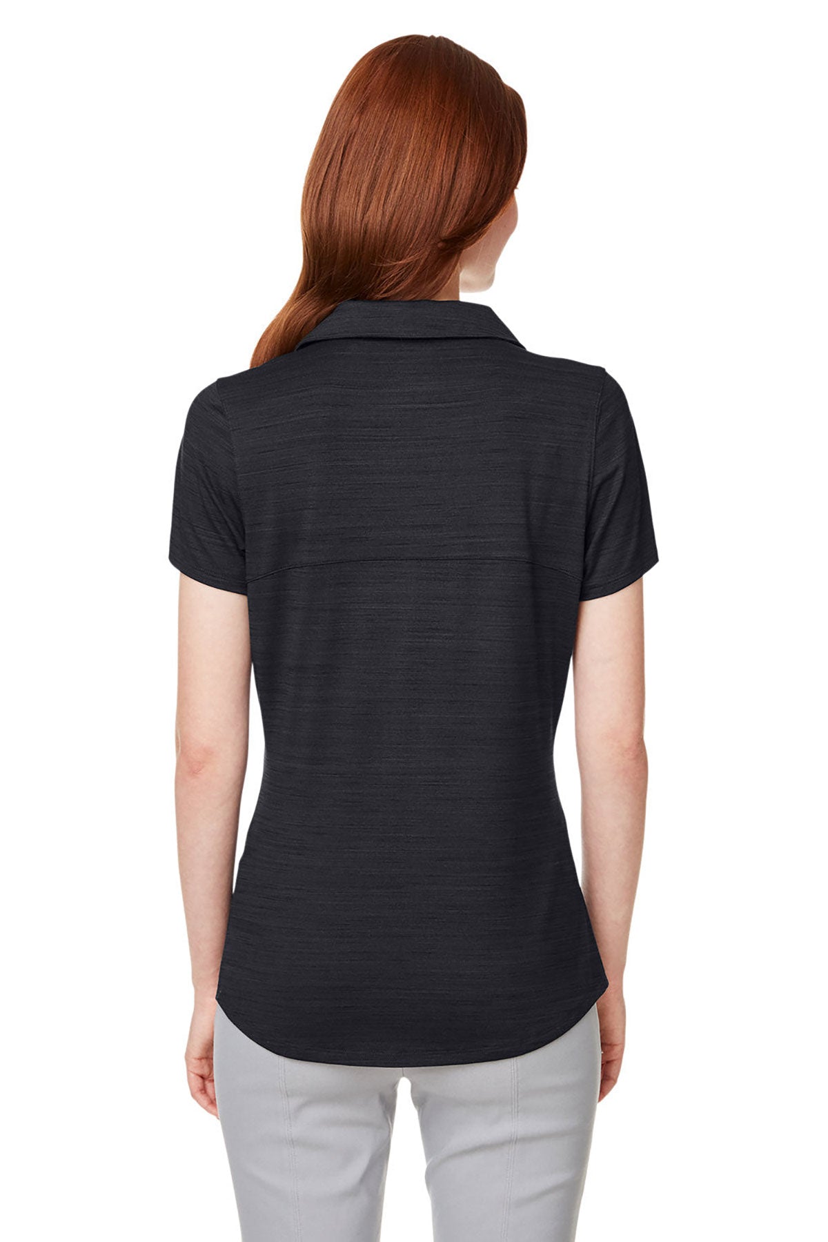 Custom Puma Ladies Cloudspun Free Polo, Puma Black Heather