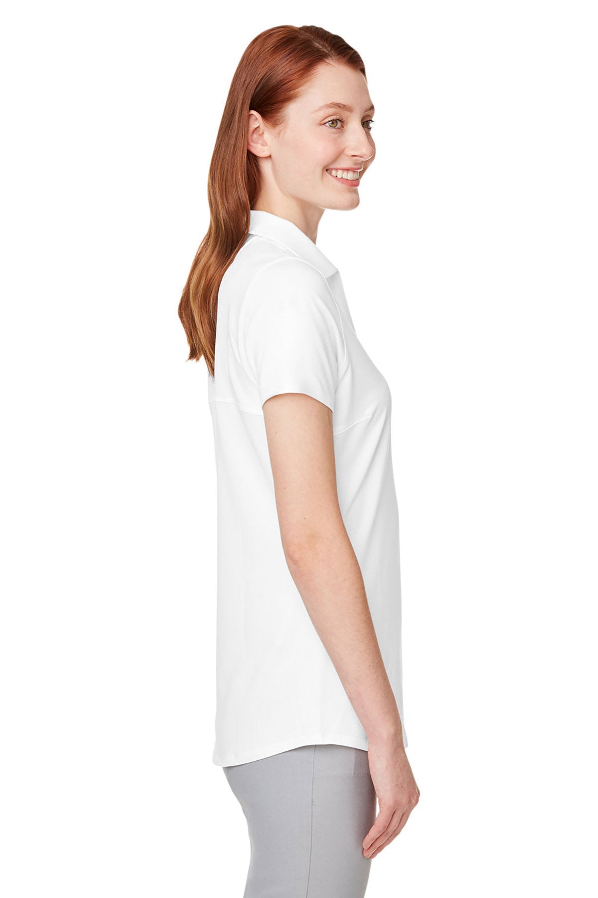 Custom Puma Ladies Cloudspun Free Polo, Bright White