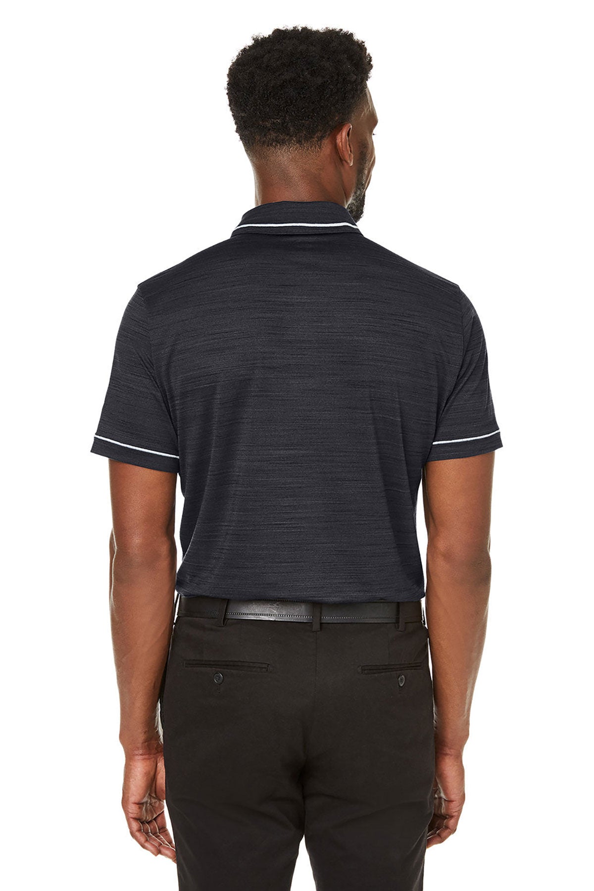 Custom Puma Men's Cloudspun Monarch Polo, Puma Black