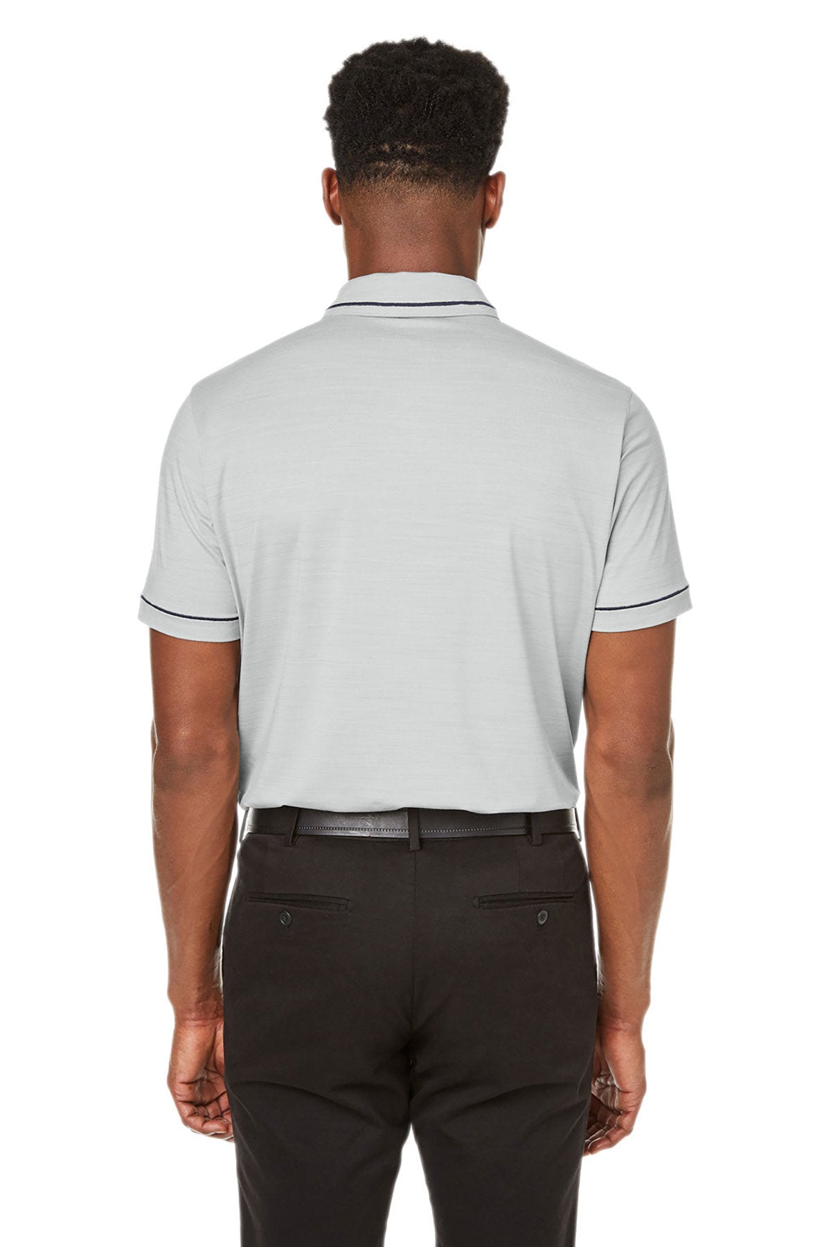 Custom Puma Men's Cloudspun Monarch Polo, Heather Navy Blazer