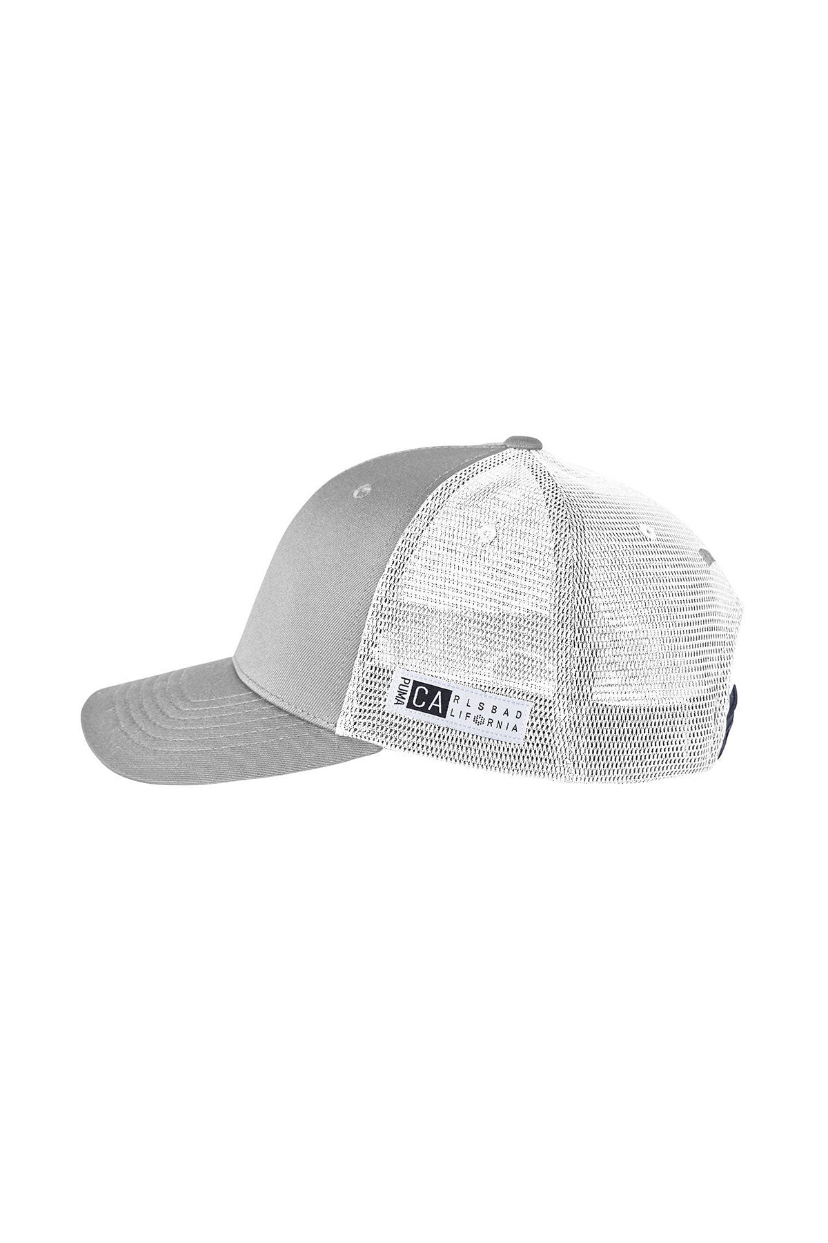 Puma Golf Adult 110 Snapback Trucker Cap Quarry/ Brt Whit