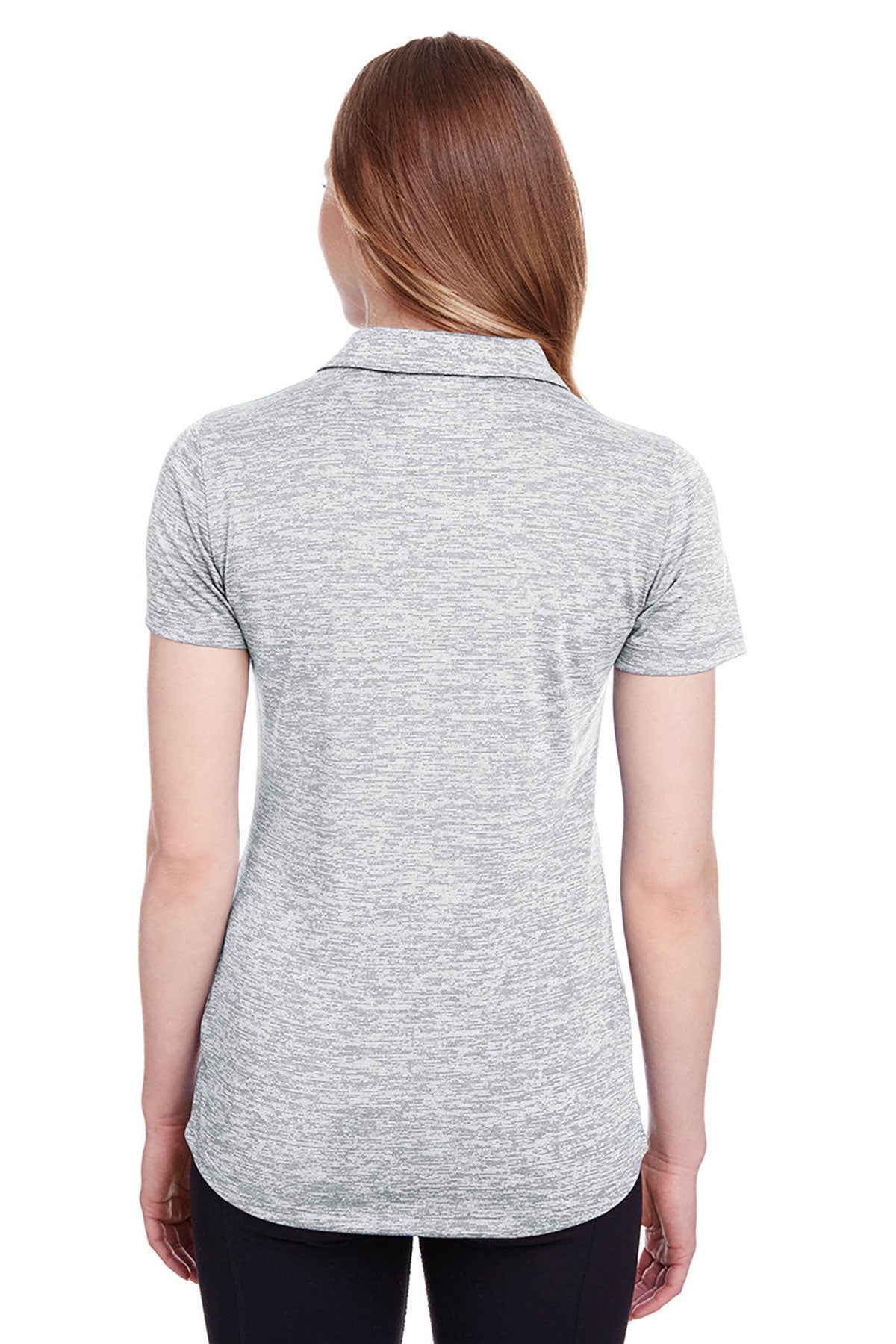 Puma Golf Ladies Icon Heather Polo, Bright White [CEI Consulting]