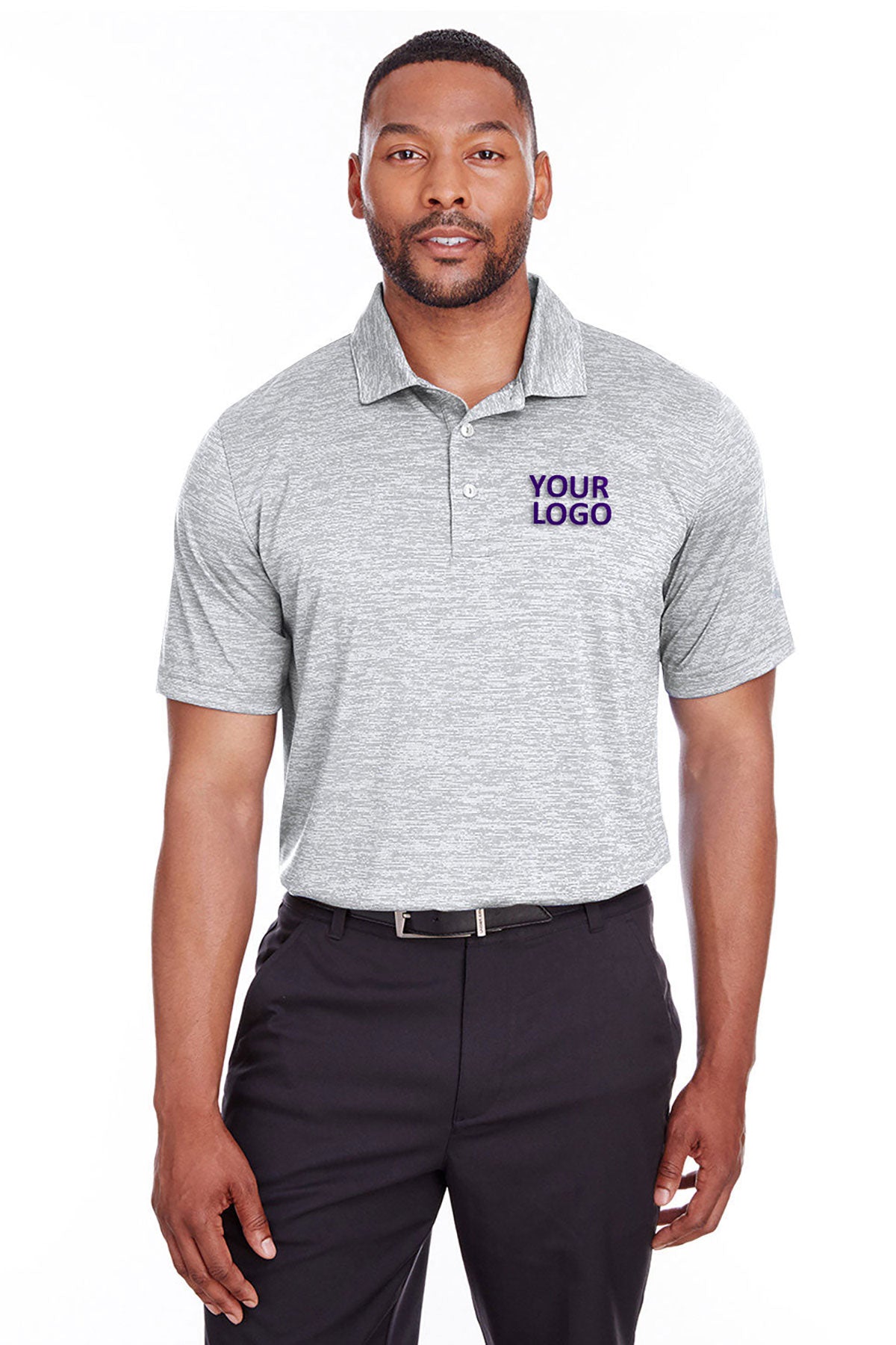 Puma Golf Men's Icon Heather Polo, Bright White