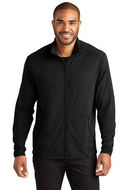Port Authority Womens Accord Stretch Fleece Custom Full-Zips, Black
