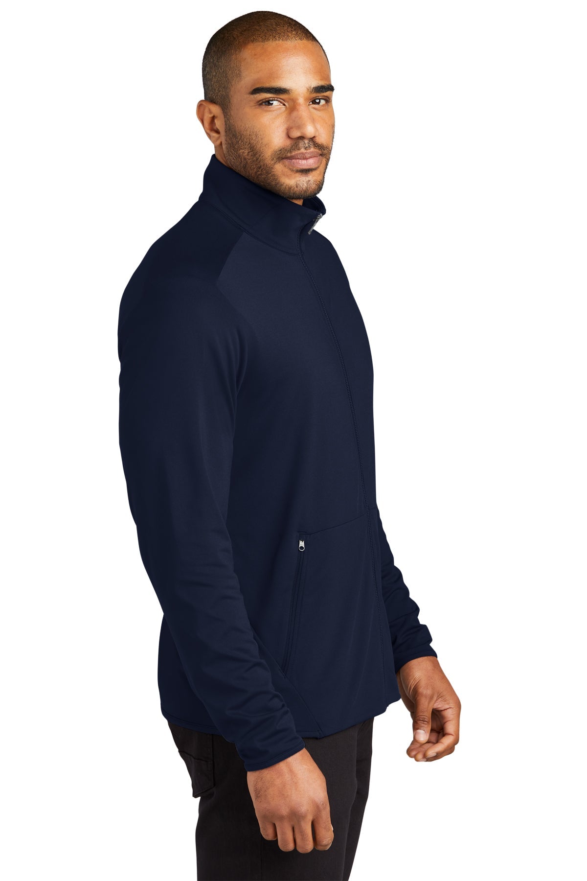 Port Authority Accord Stretch Custom Fleece Full-Zips, Navy [The Braff Group]