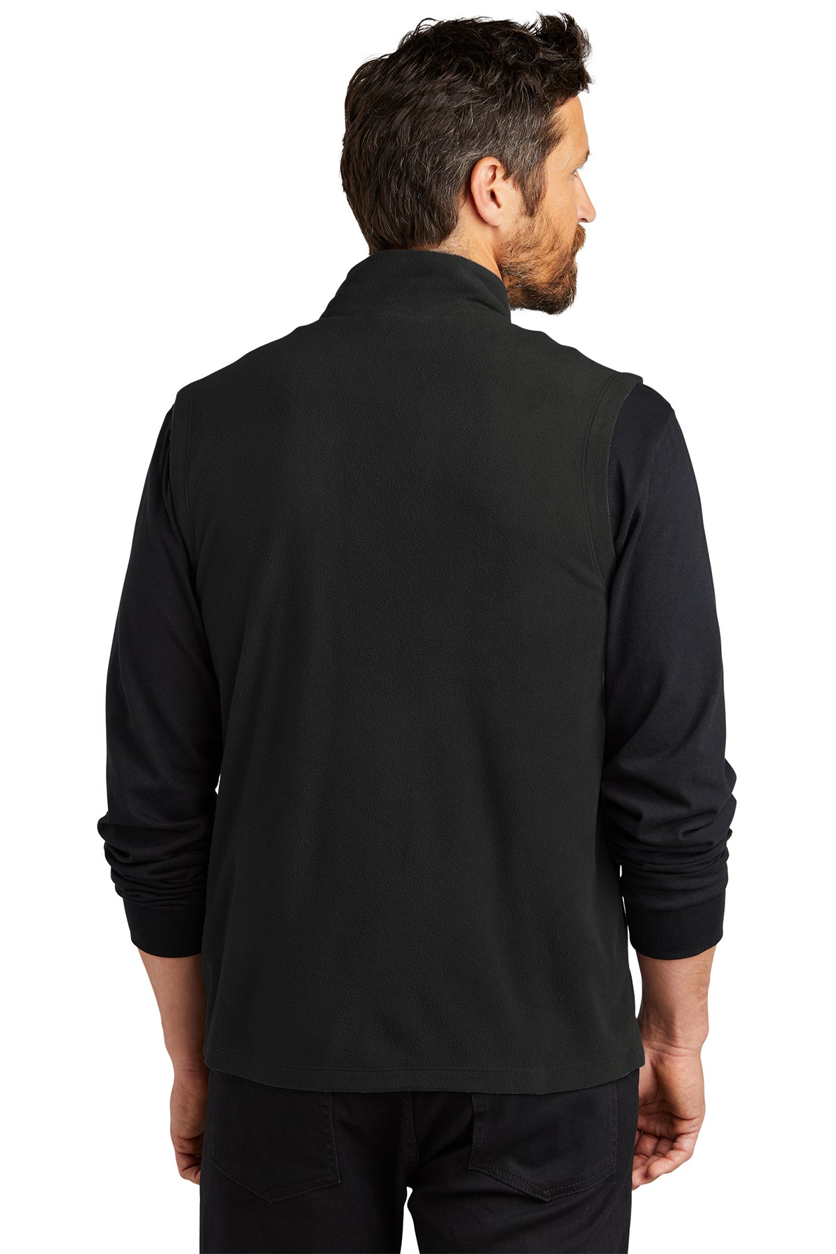 Port Authority Accord Microfleece Custom Vests, Black