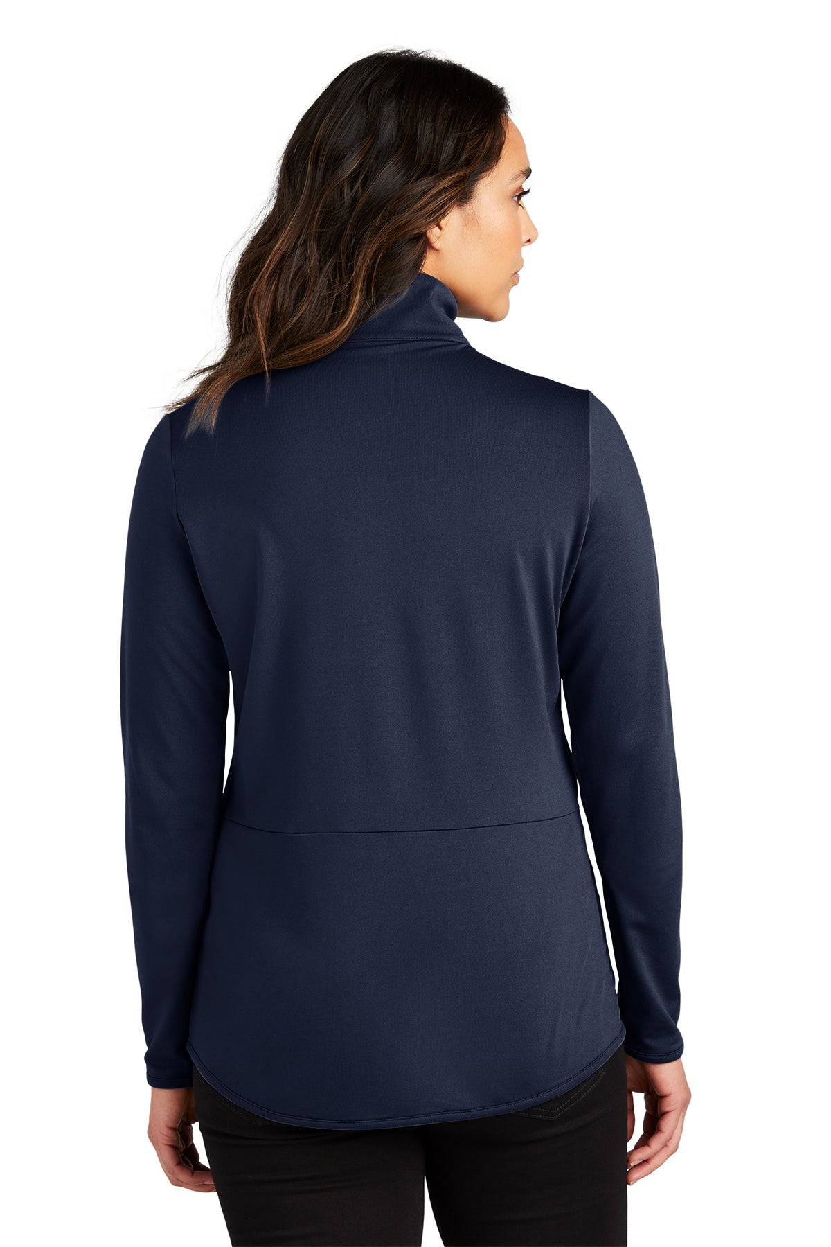 Port Authority Womens Accord Stretch Fleece Custom Full-Zips, Navy [The Braff Group]