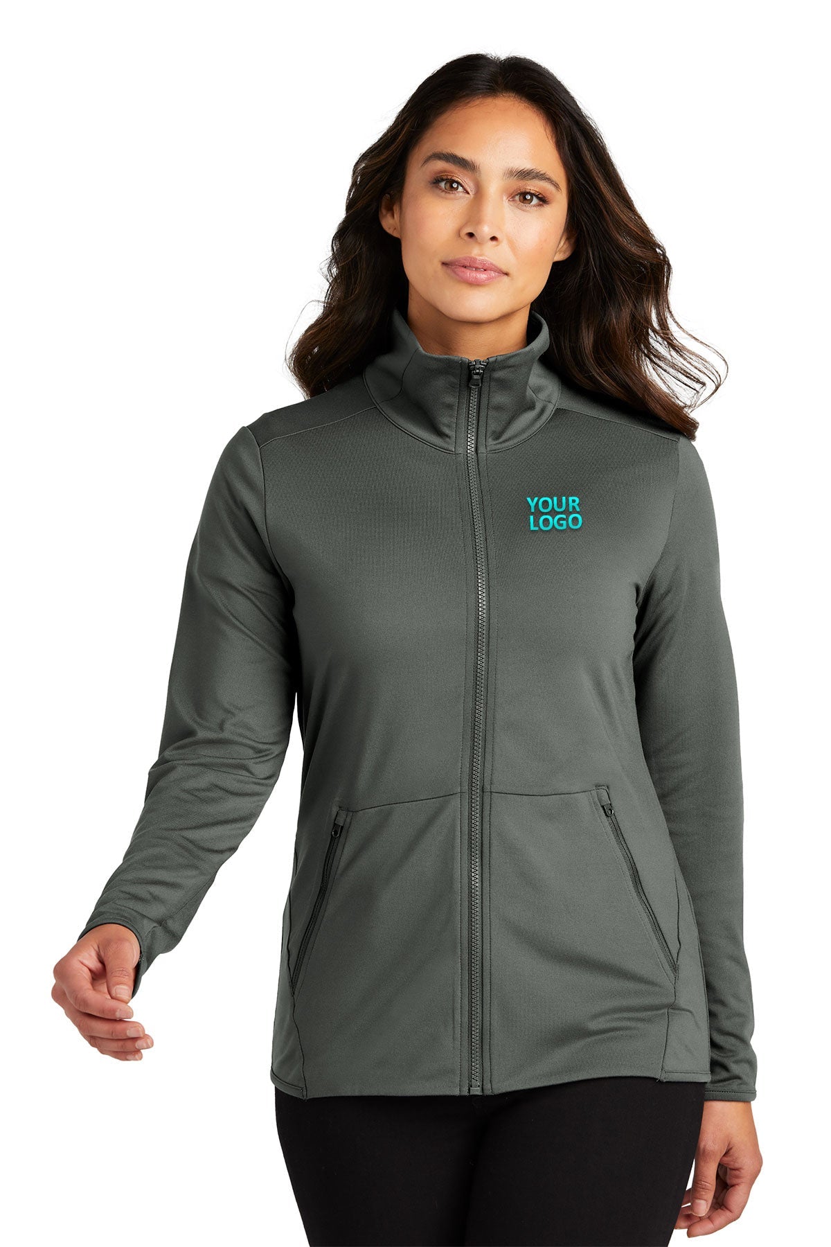Port Authority Pewter LK595 company jackets with logo