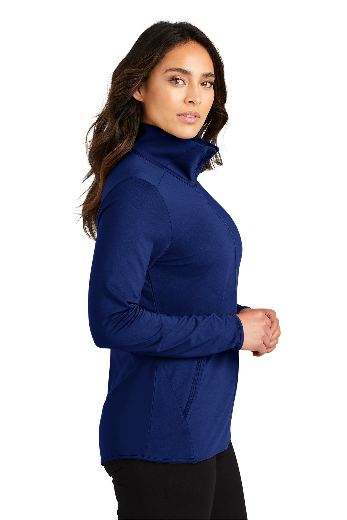 Port Authority Womens Accord Stretch Fleece Custom Full-Zips, Royal