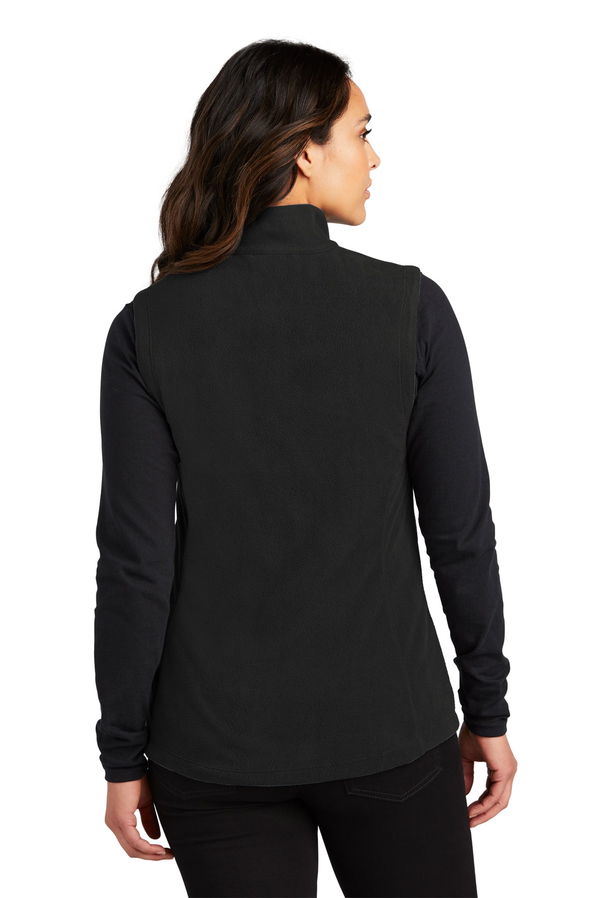 Port Authority Womens Accord Microfleece Custom Vests, Black