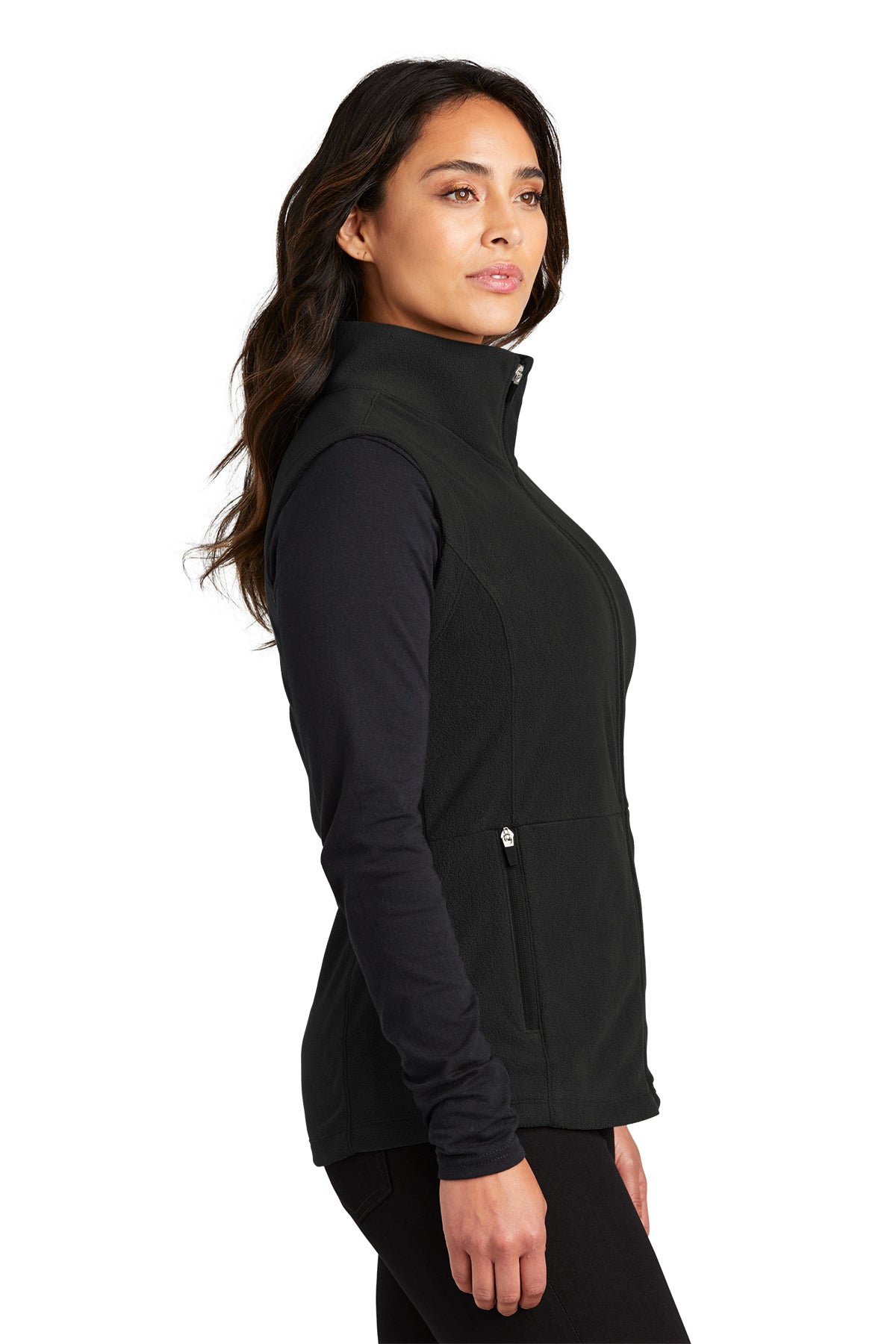 Port Authority Womens Accord Microfleece Custom Vests, Black