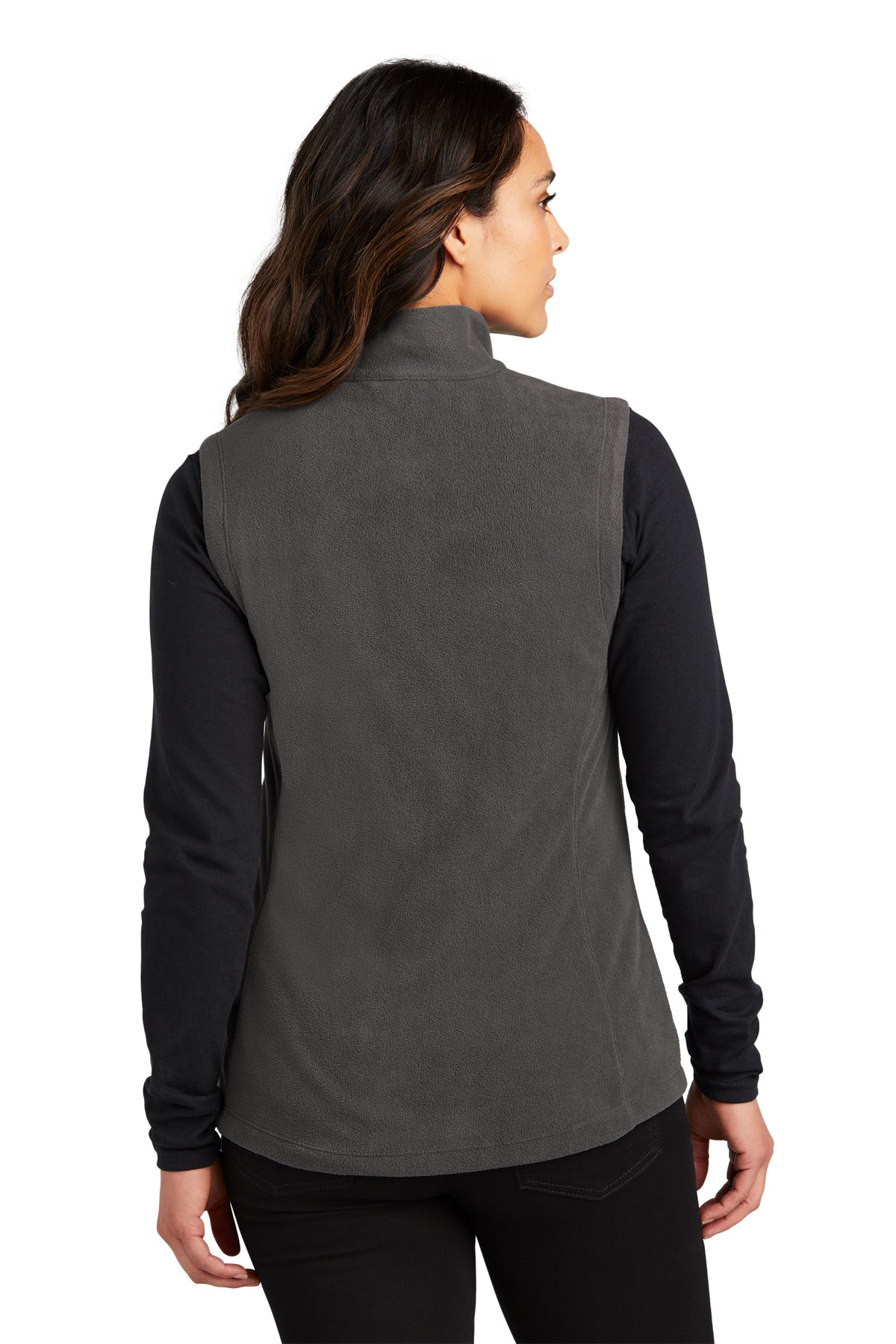 Port Authority Womens Accord Microfleece Custom Vests, Pewter
