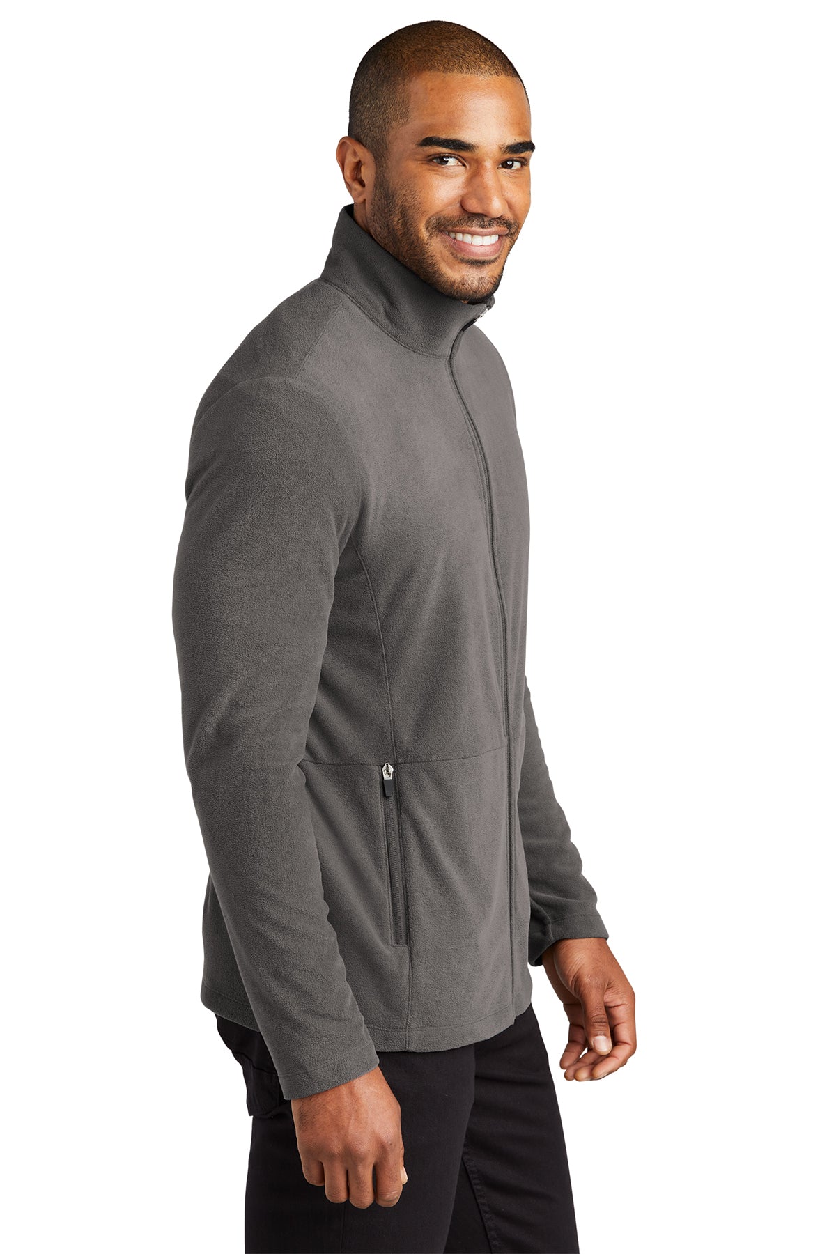 Port Authority Accord Microfleece Custom Jackets, Pewter