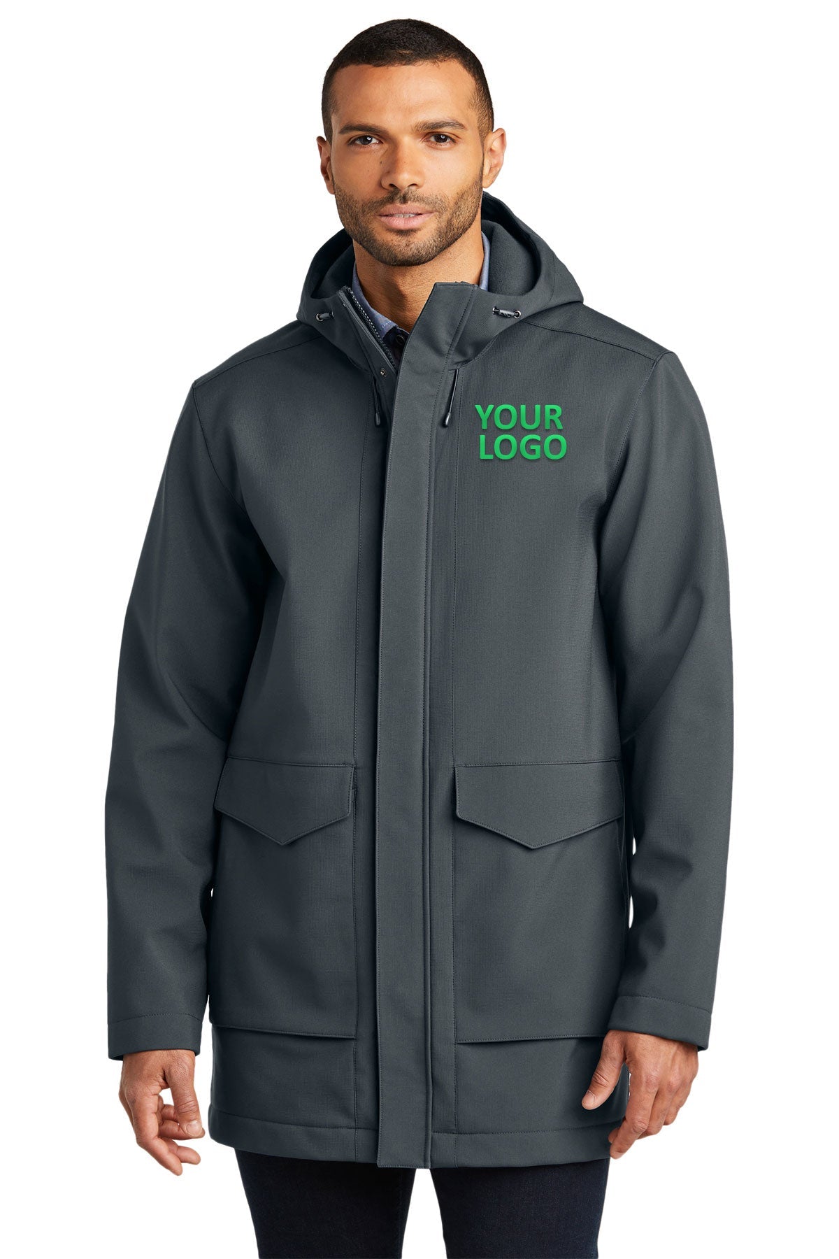 Port Authority Graphite J919 promotional jackets company logo