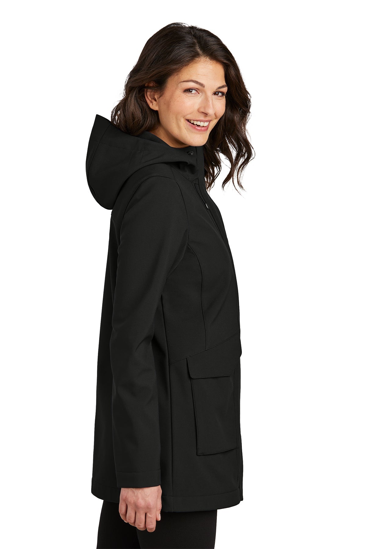 Port Authority Ladies Collective Outer Soft Shell Custom Parkas, Deep Black [MDCalc]