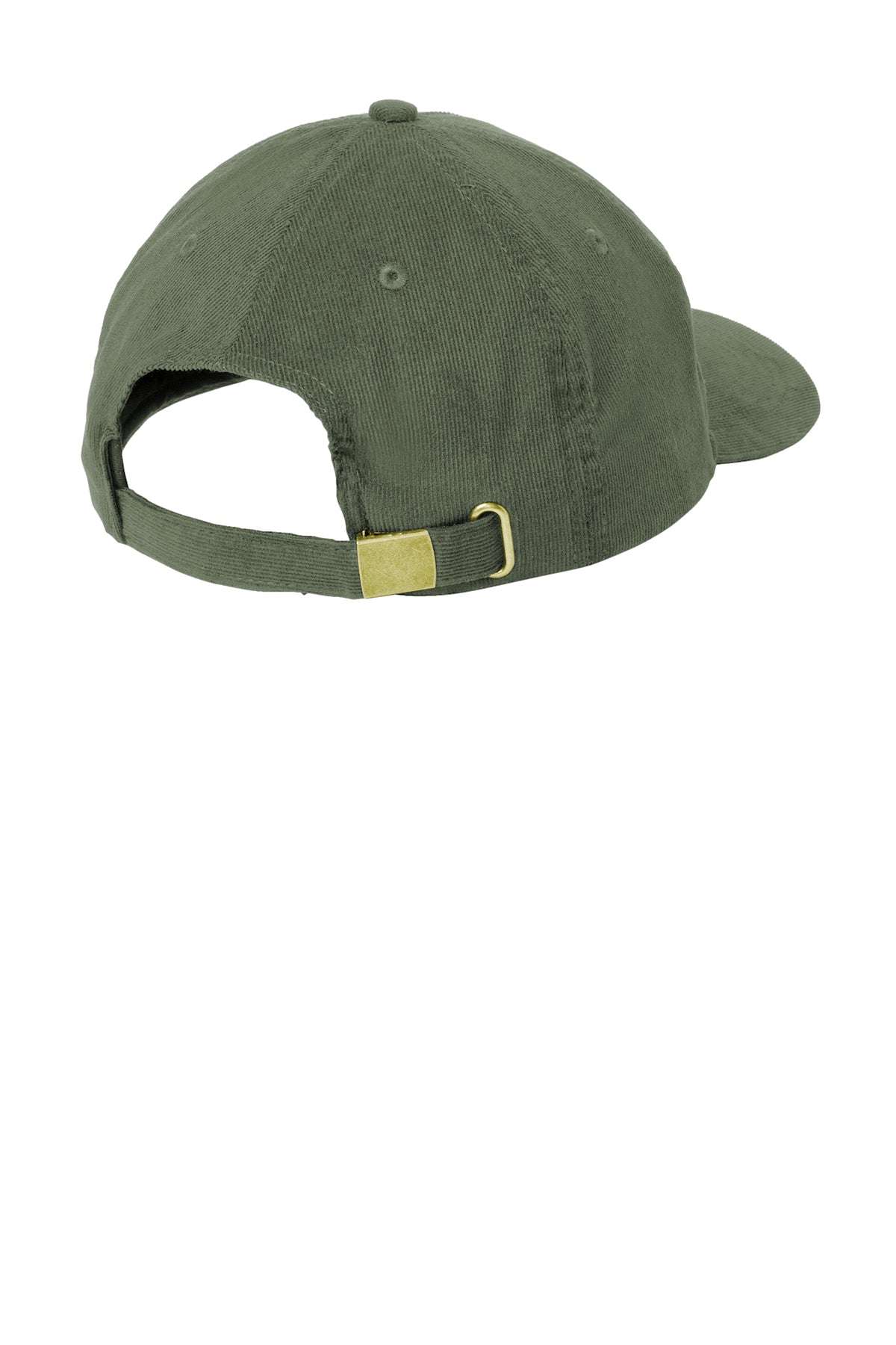 Port Authority Light Corduroy Custom Dad Caps, Olive Green