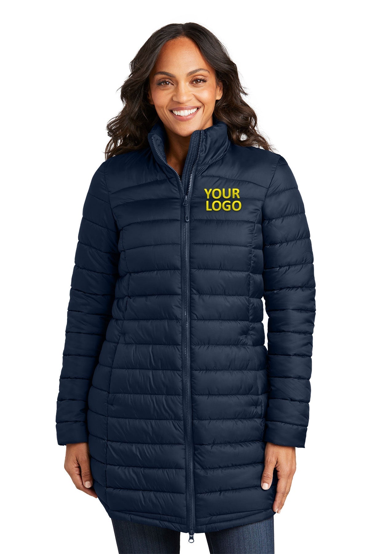 Port Authority Arc Sweater Fleece Custom Jackets, Dress Blue Navy [Perma-Seal]