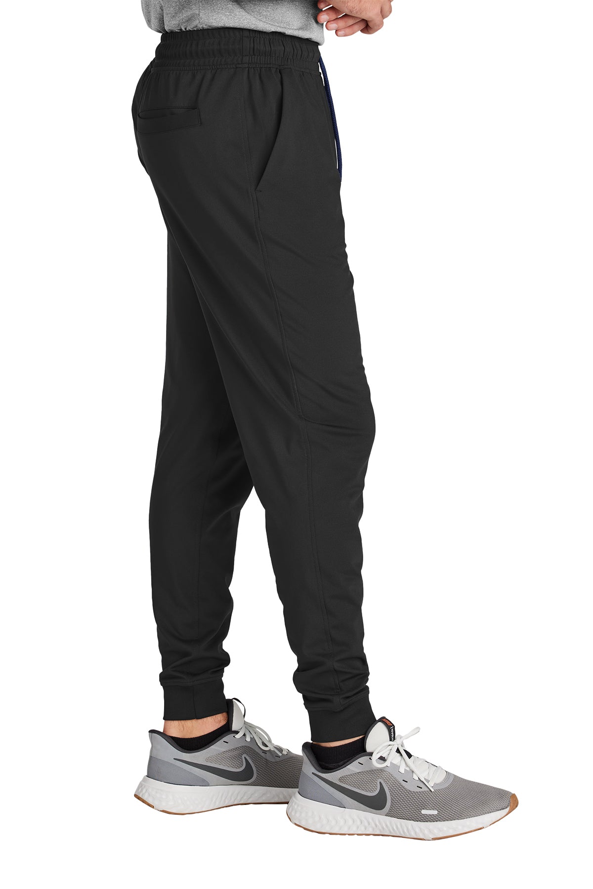 Sport-Tek Sport-Wick Custom Stretch Jogger, Black