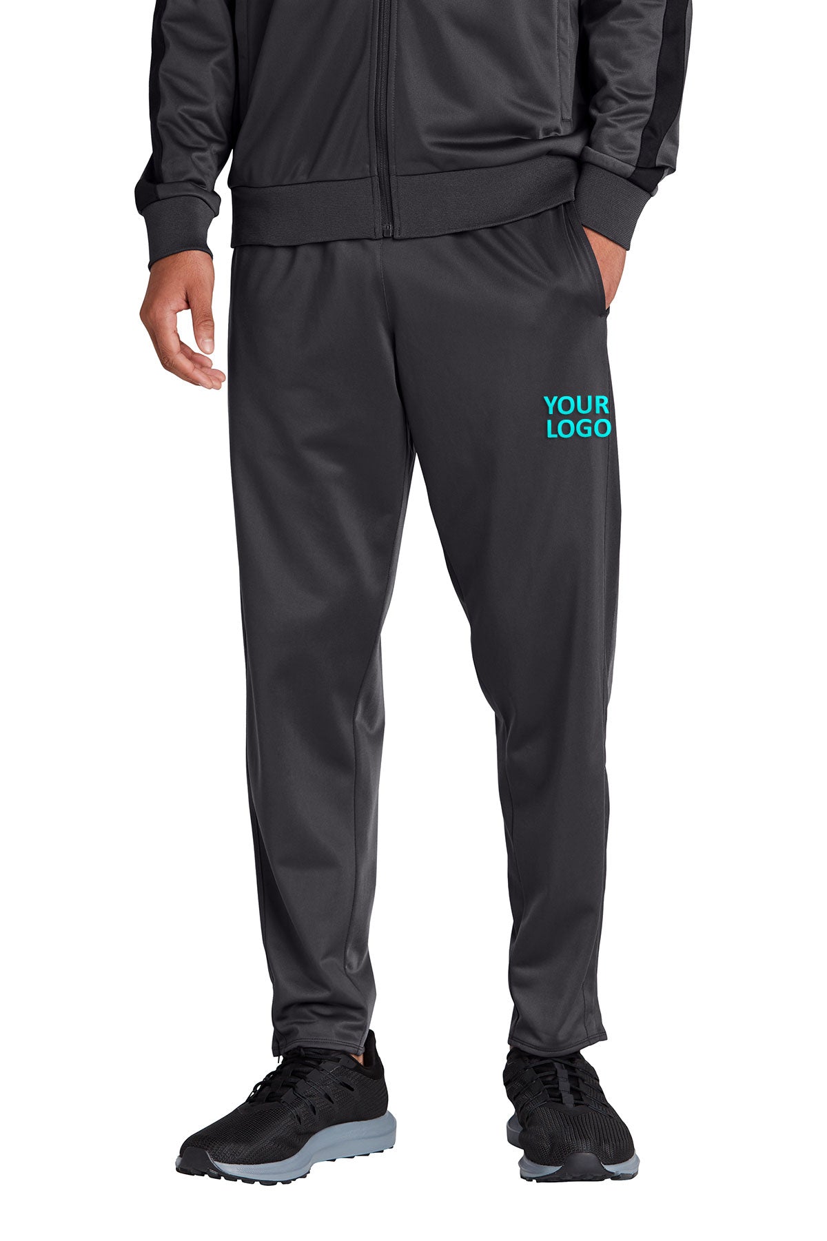Sport-Tek Custom Tricot Track Joggers, Graphite
