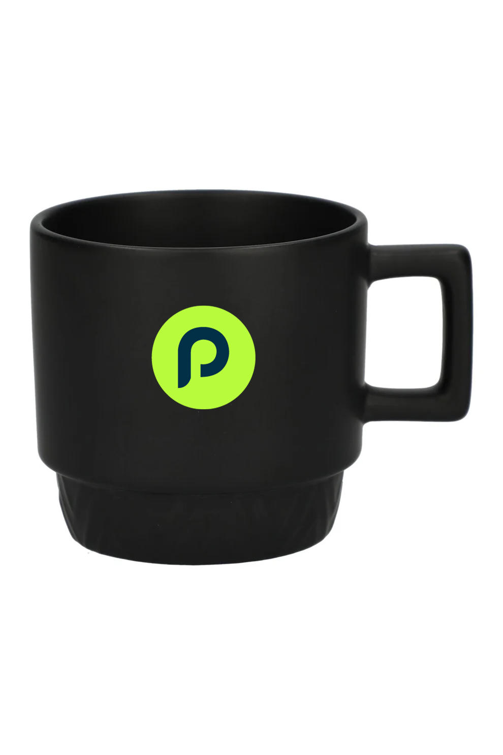 Paco 12oz Ceramic Custom Mug, Black [PracticeTek]