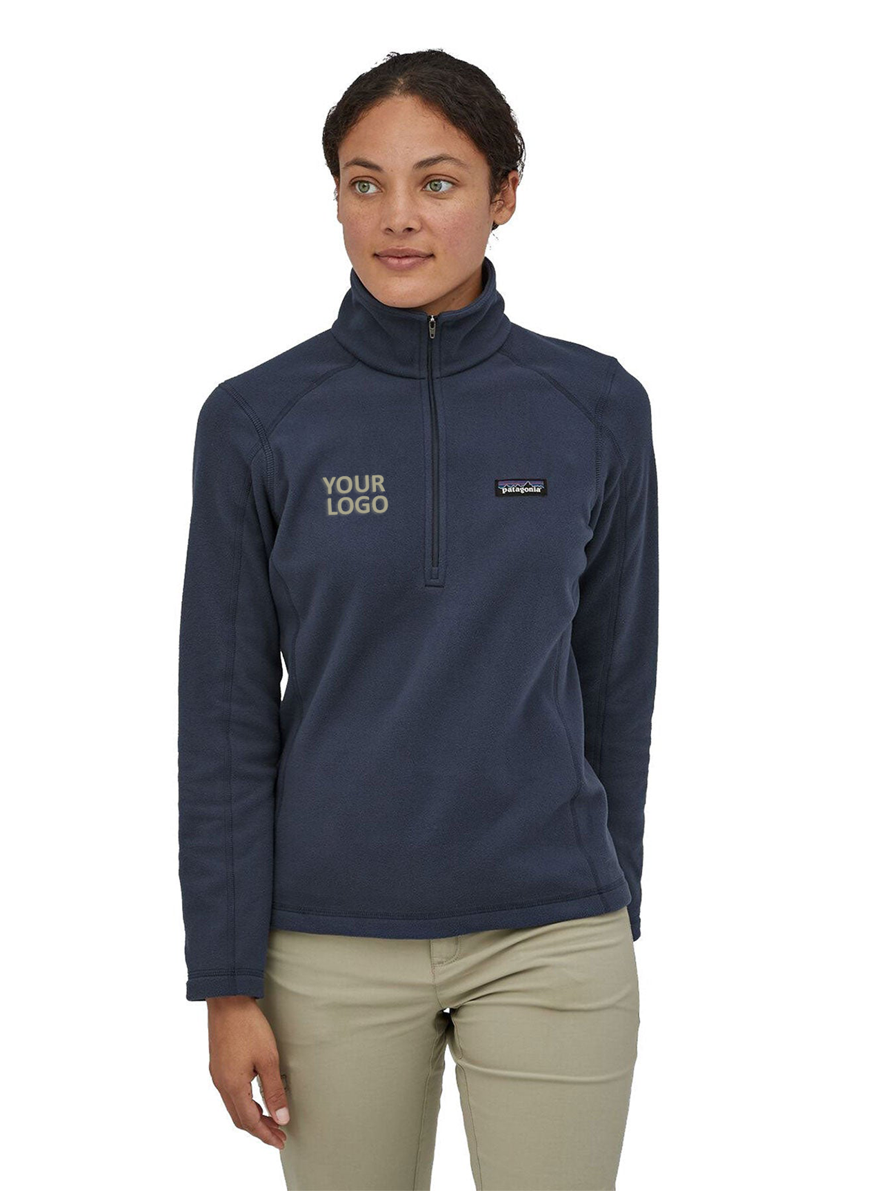 Patagonia Womens Micro D Custom Quarter Zips, New Navy [MortgageCountry]