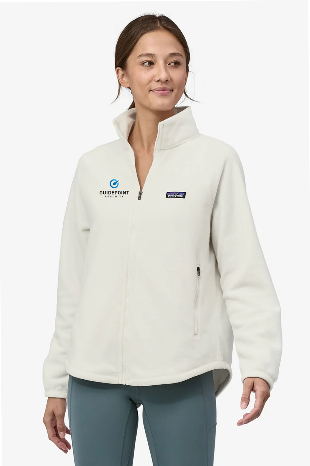 Patagonia Womens Microdini Jacket, Birch White [GuidePoint Security]