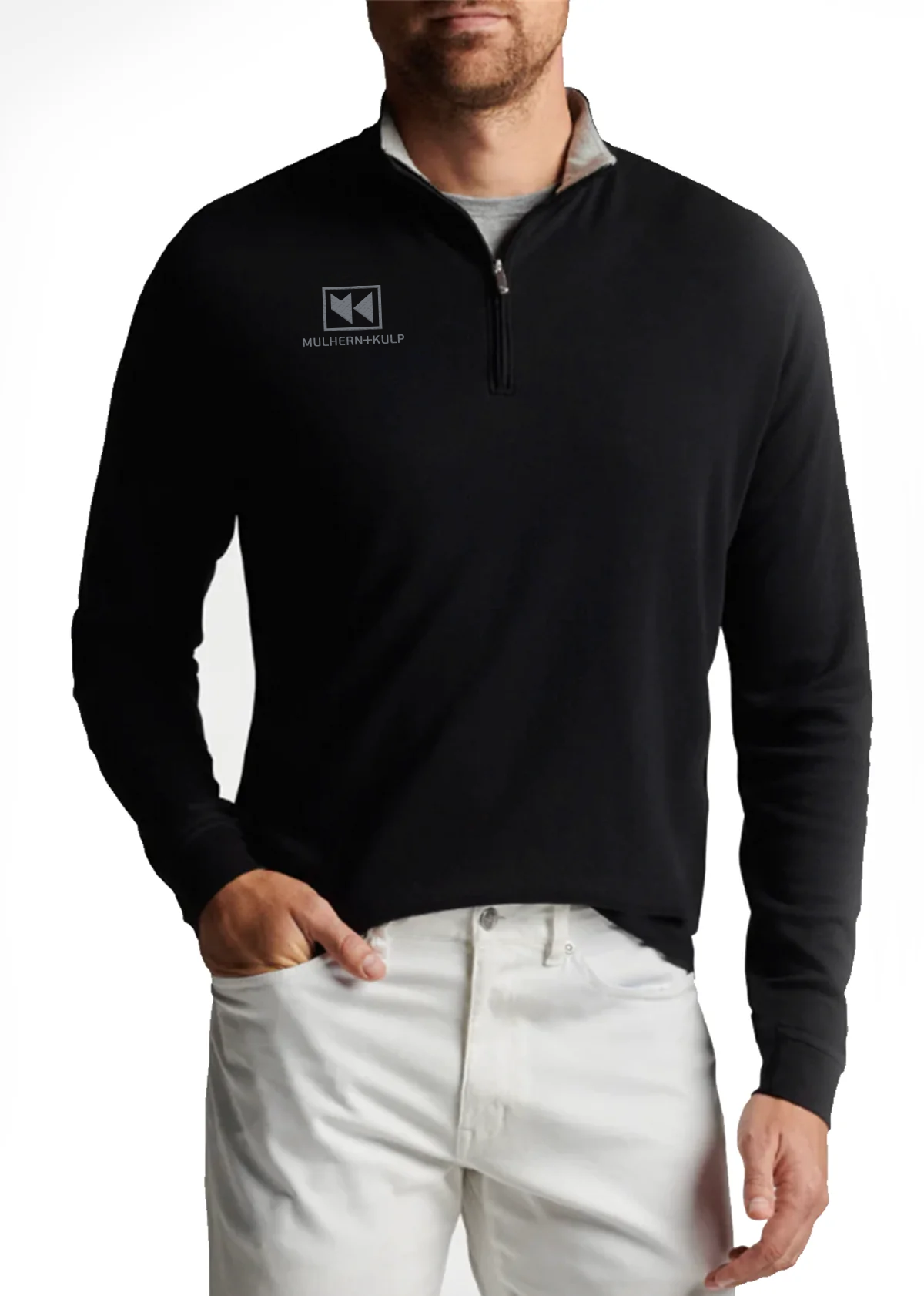 Peter Millar Crown Quarter Zip, Black [Mulhern Kulp]
