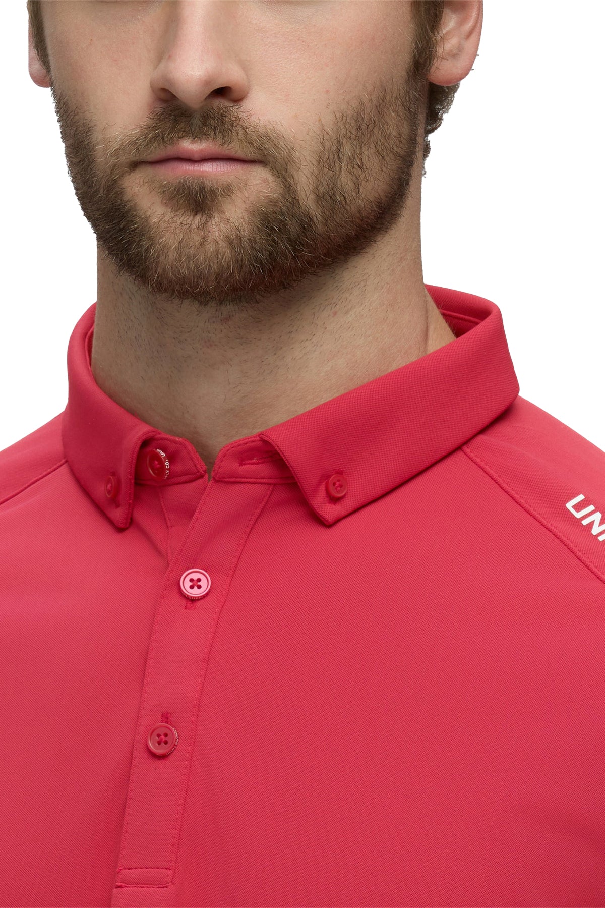 UNRL Pique Pro Custom Polos, Carmine Red