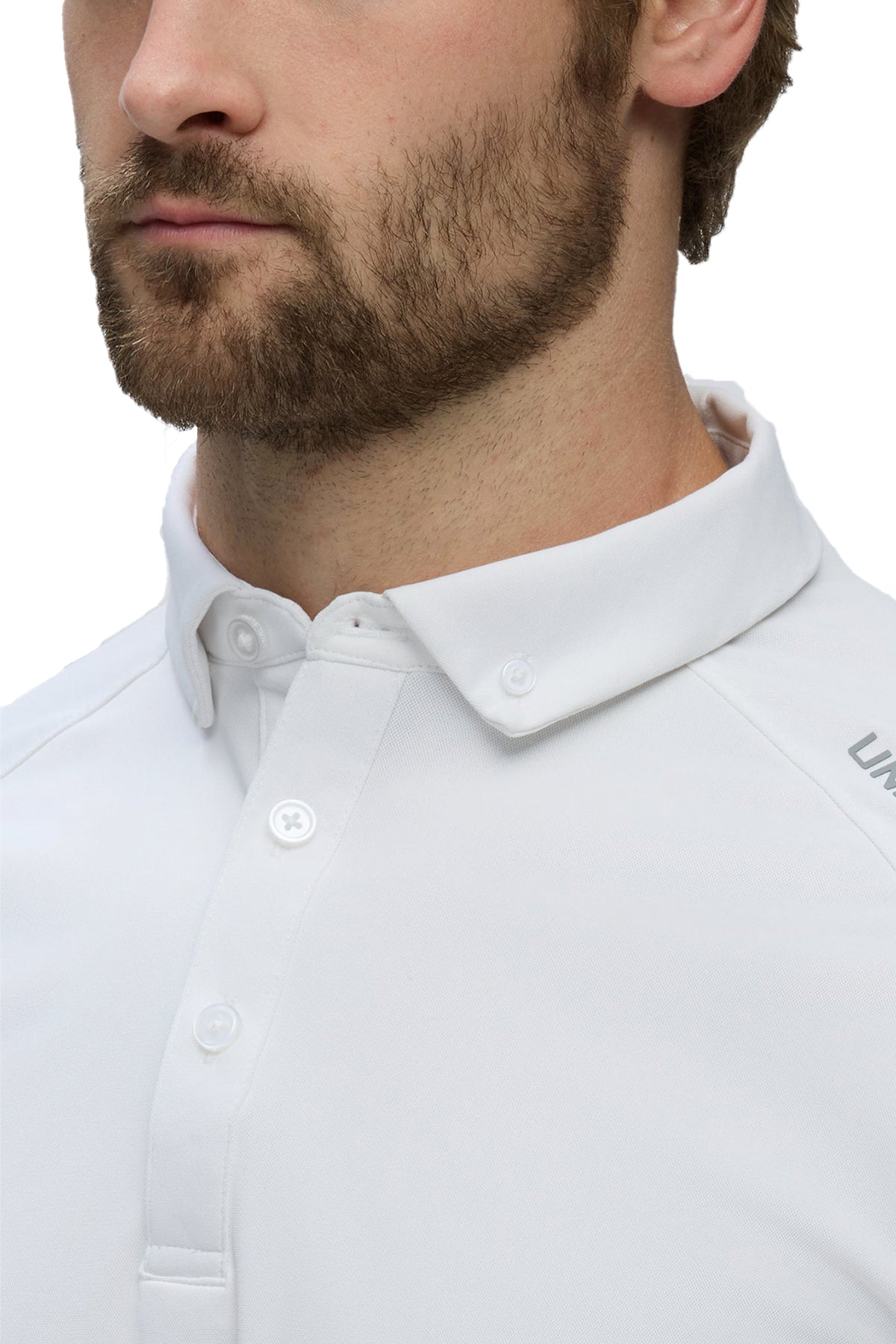 UNRL Pique Pro Custom Polos, White