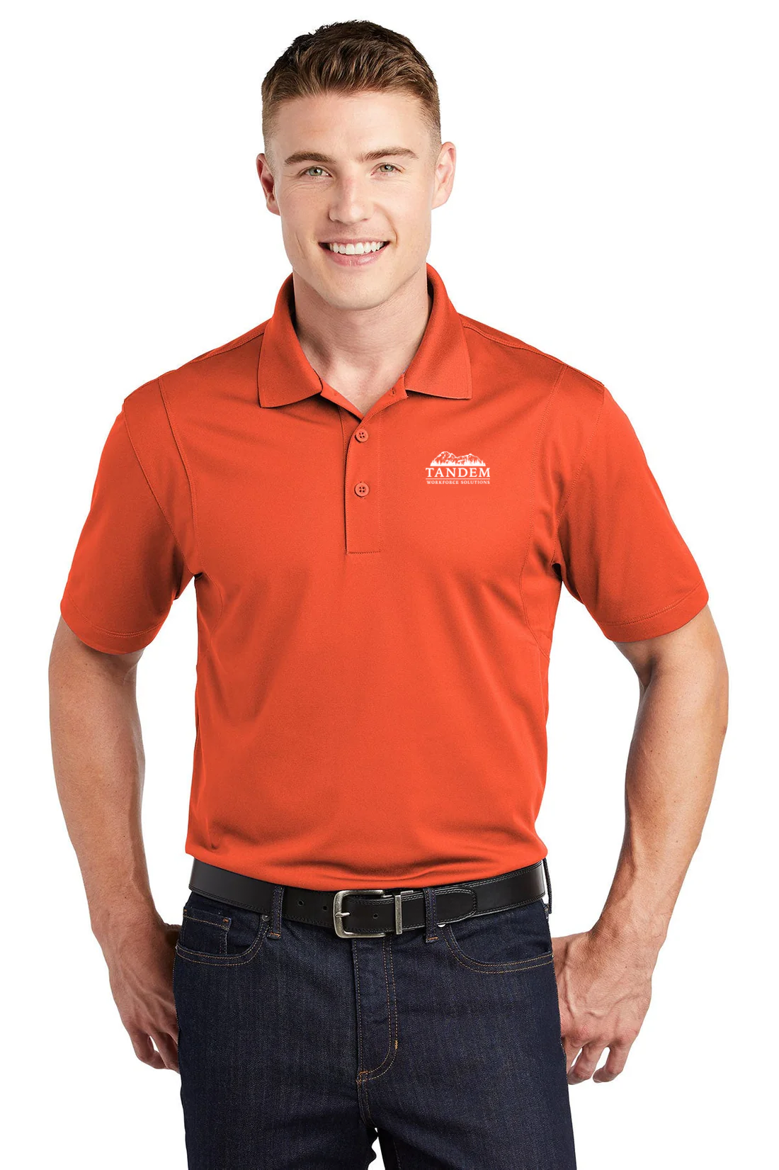 Sport-Tek Micropique Sport-Wick Polo, Deep Orange [Eastside Vocational Services, Inc.]