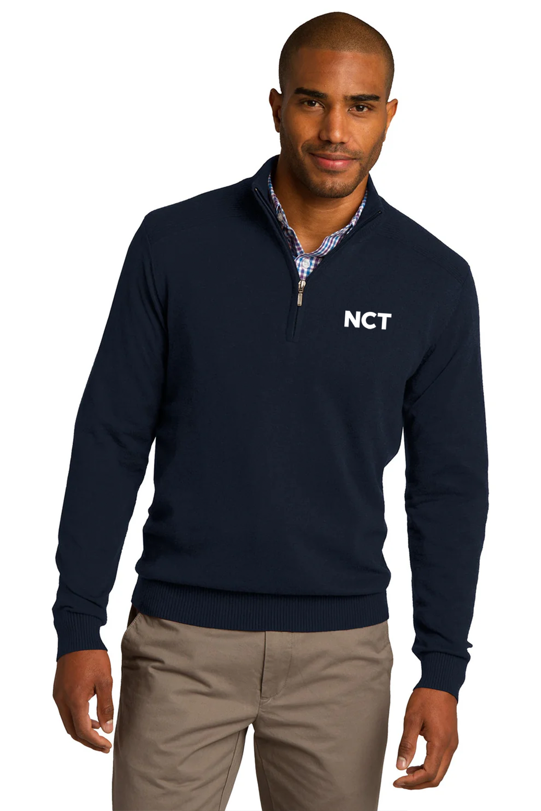 Port Authority 1/2-Zip Sweater, Navy [NCT]