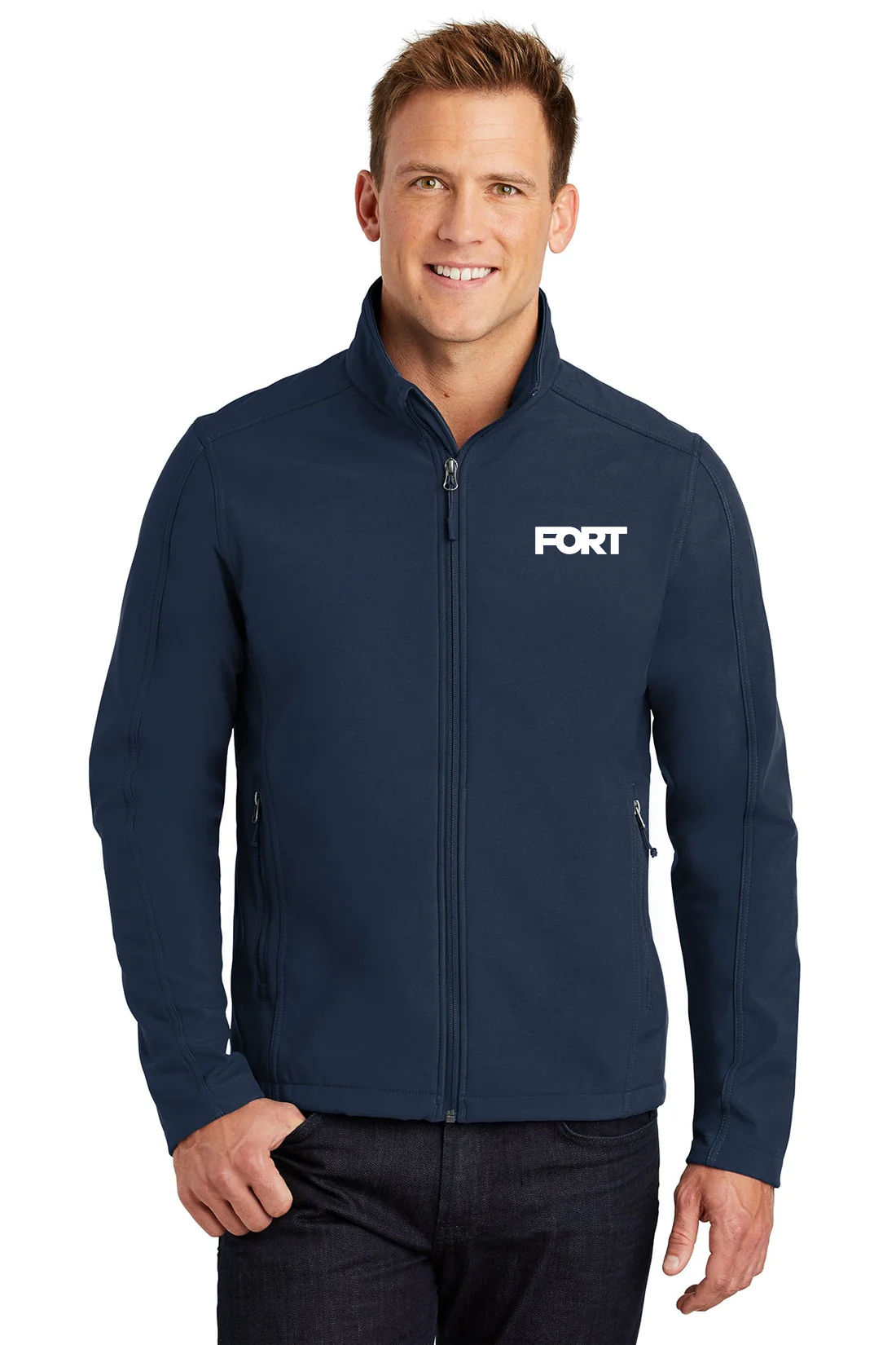 Port Authority Core Soft Shell Jacket, Dress Blue Navy [FORT Robotics]