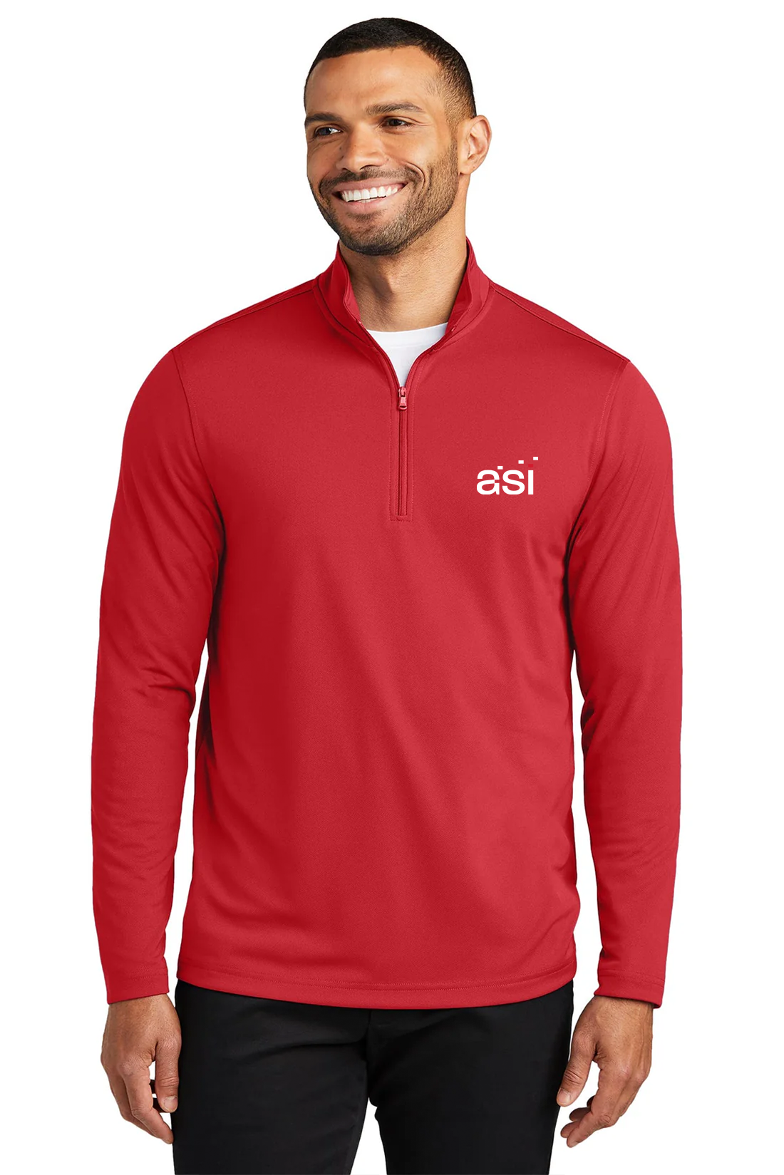 Port Authority Dry Zone UV Micro-Mesh 1/4-Zip, Rich Red [ASI]