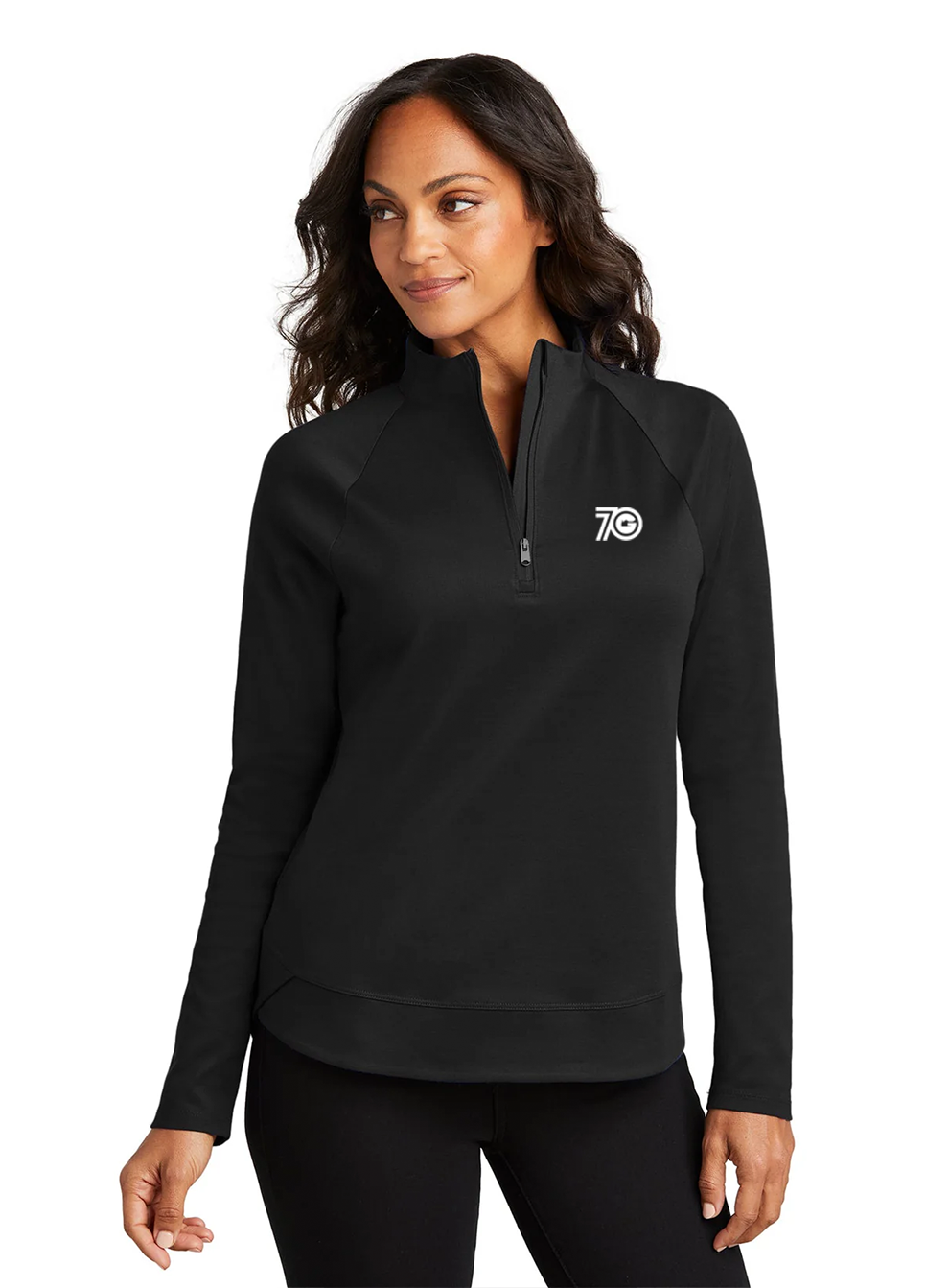 Port Authority Ladies Cypress 1/4-Zip, Deep Black [Gershman Mortgage]