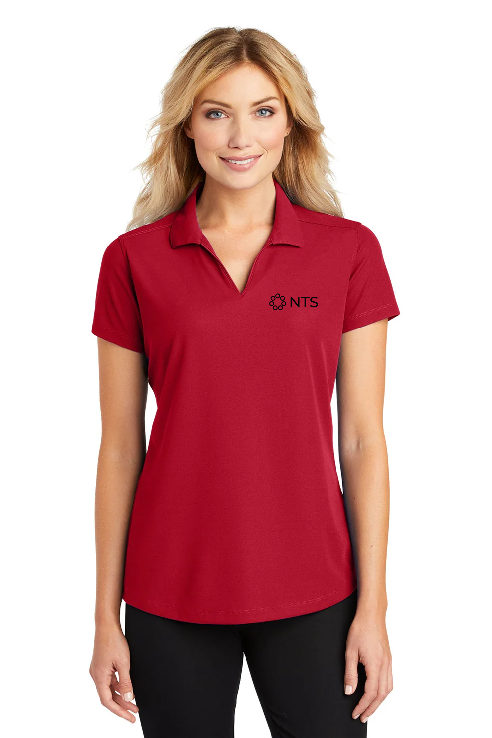 Port Authority Ladies Dry Zone Grid Polo, Engine Red [NexTech Solutions]