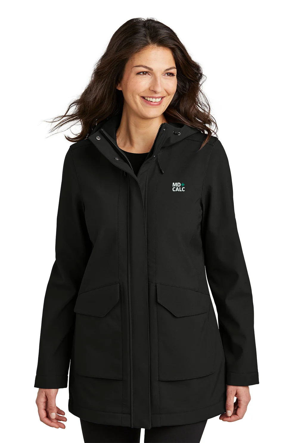 Port Authority Ladies Outer Soft Shell Parka, Deep Black [MDCalc]